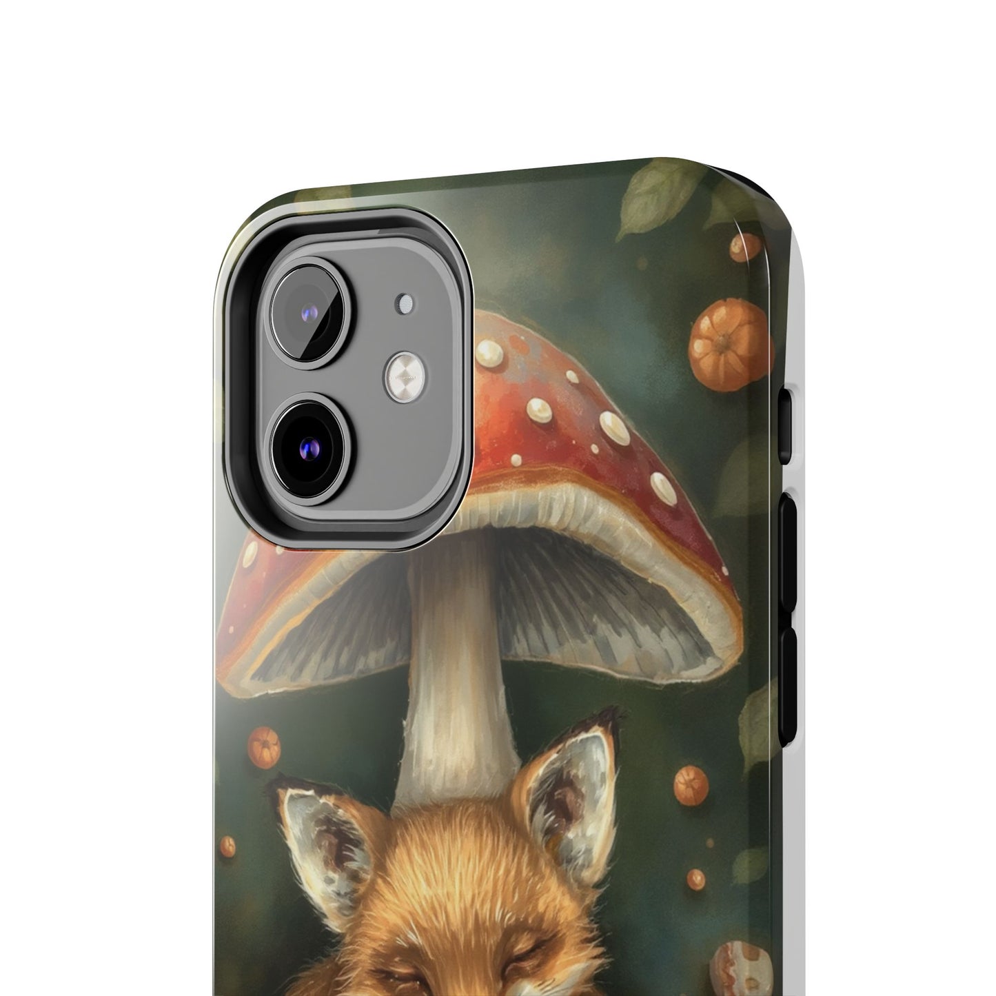 Cute Fox & Mushroom Phone Case - Tough Protective Cover