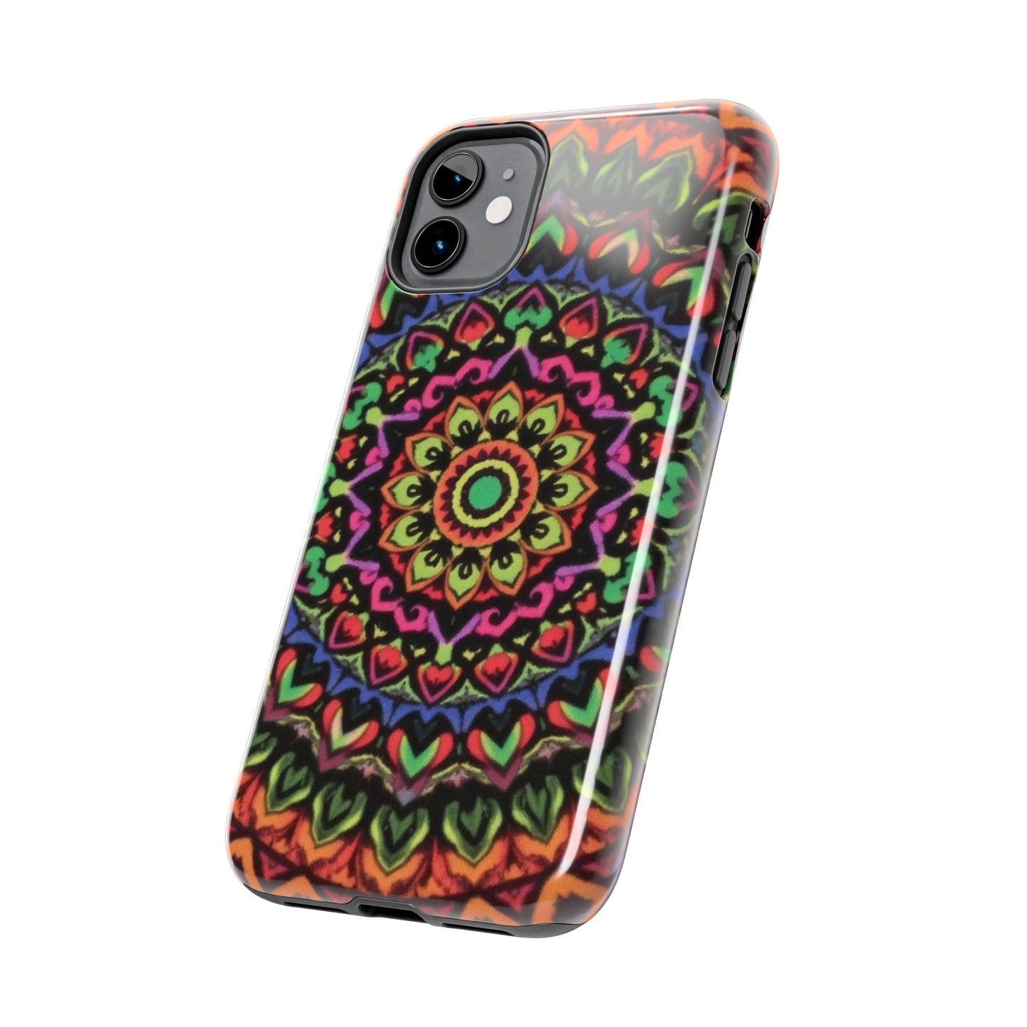 Colorful Mandala Tough Phone Case - Vibrant Designs for Trendy Protection - for iPhone