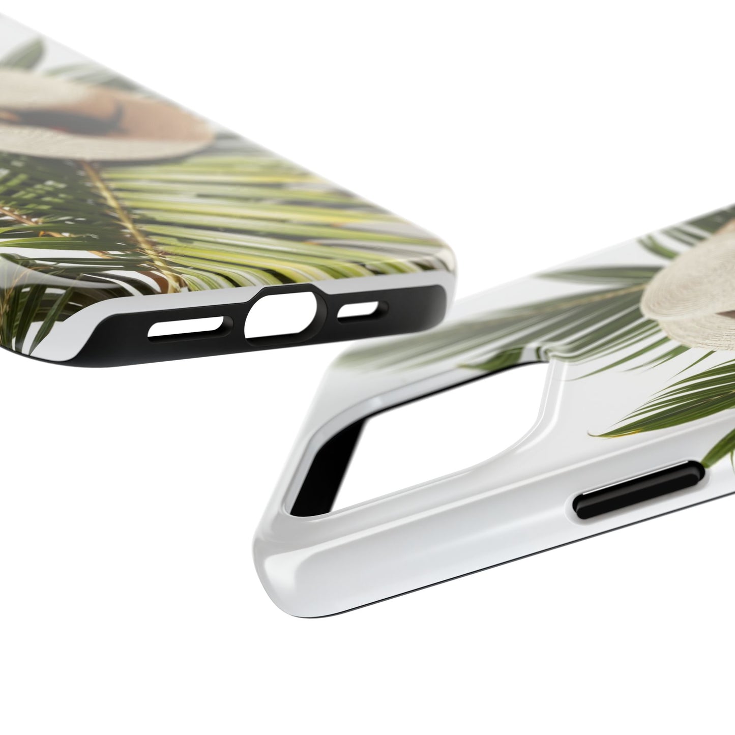 Tropical Phone Case - Summer Vibes with Hat & Sunglasses Design