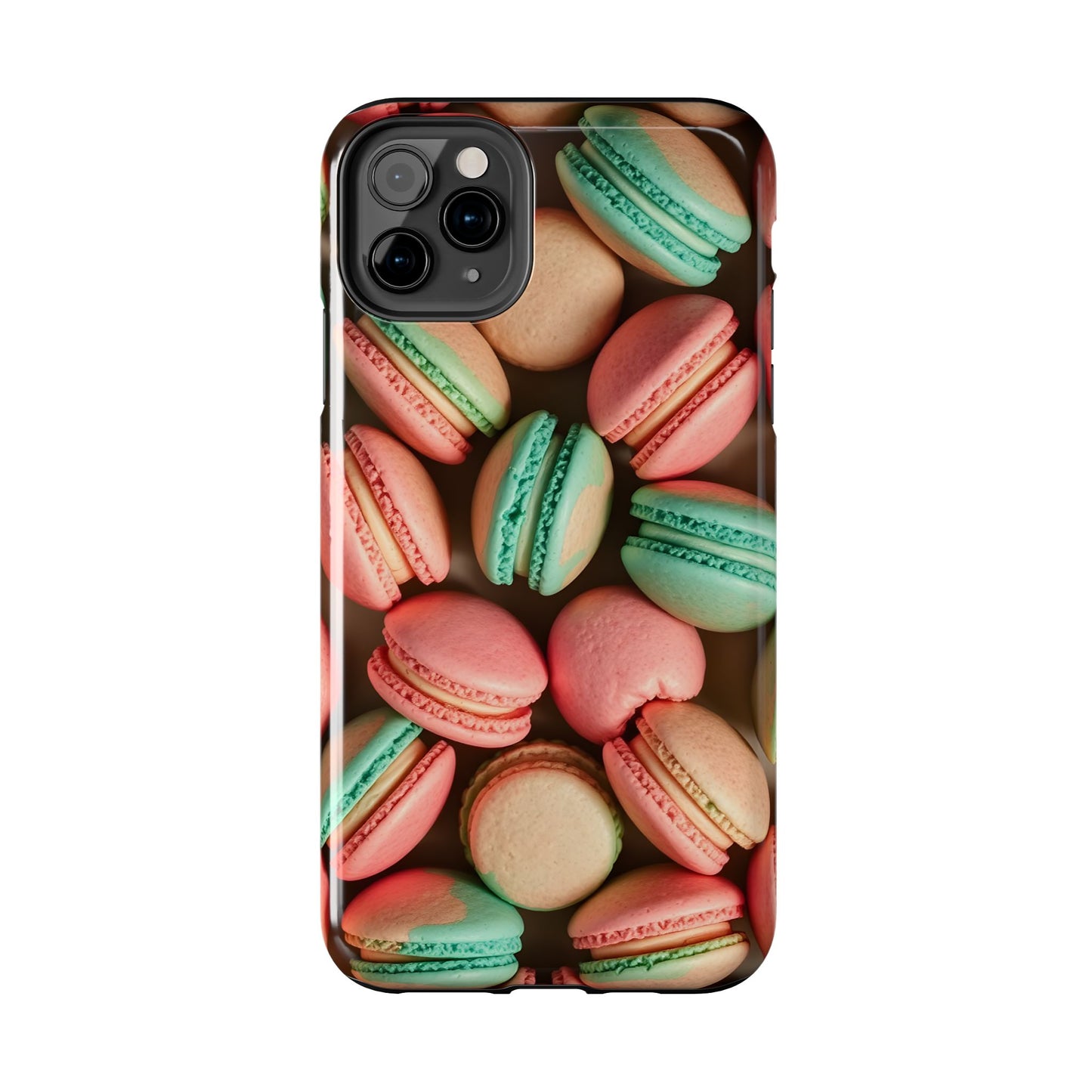 Colorful Tasty Macarons Tough Phone Case - Durable Protection with Sweet Aesthetic - for iPhone