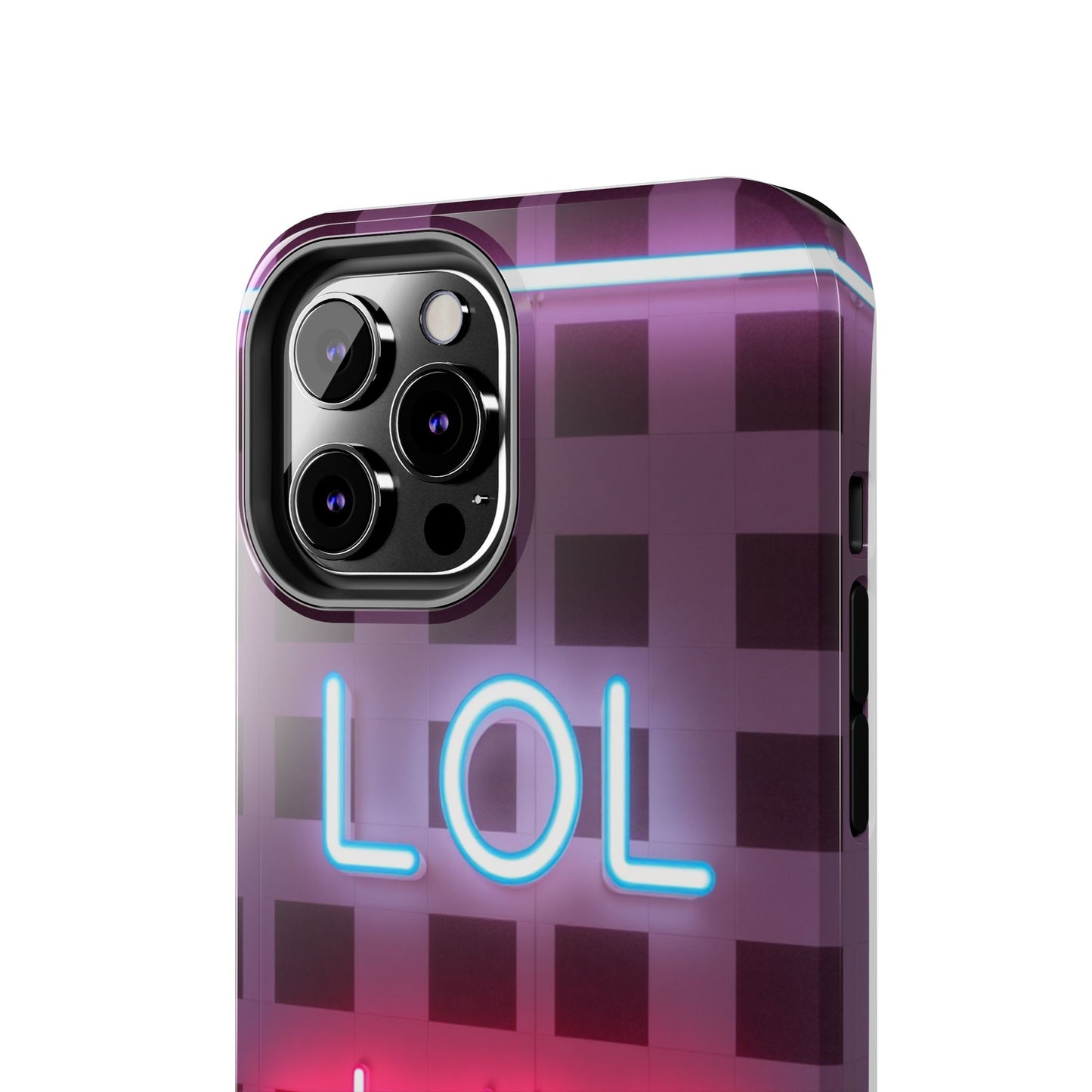Neon Vibe Tough Phone Case - 'LOL Whatevr' Design for Trendsetters
