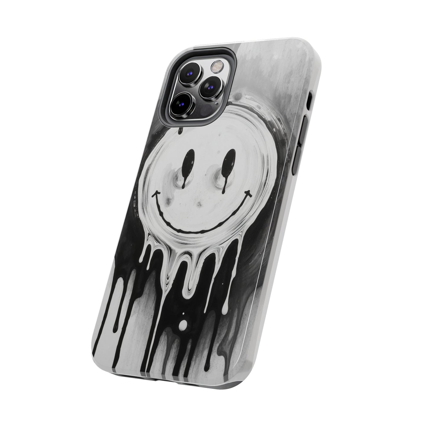 Dripping Smiley Tough Phone Case - Stylish & Durable Protection
