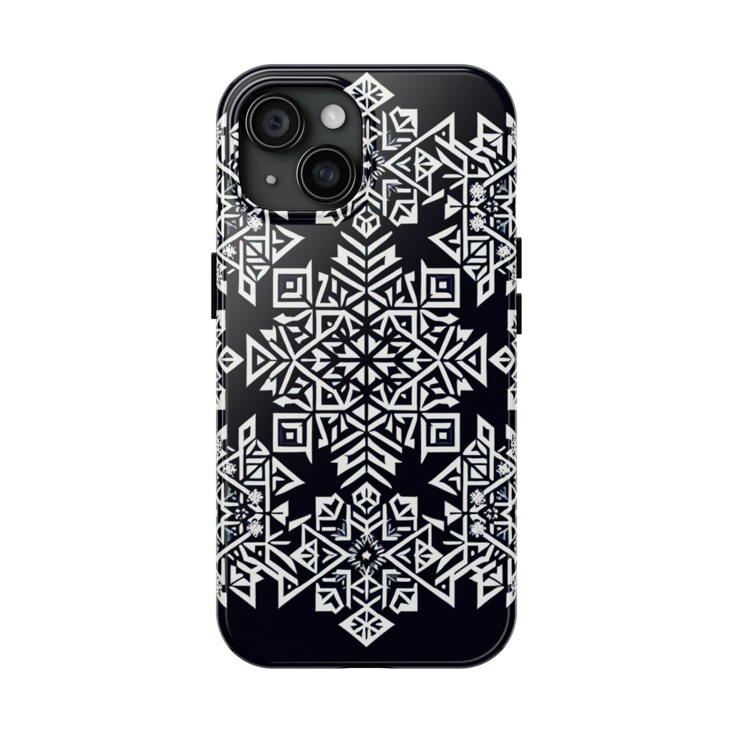 Winter Wonderland Tough Phone Case - Digital Snowflake - for iPhone