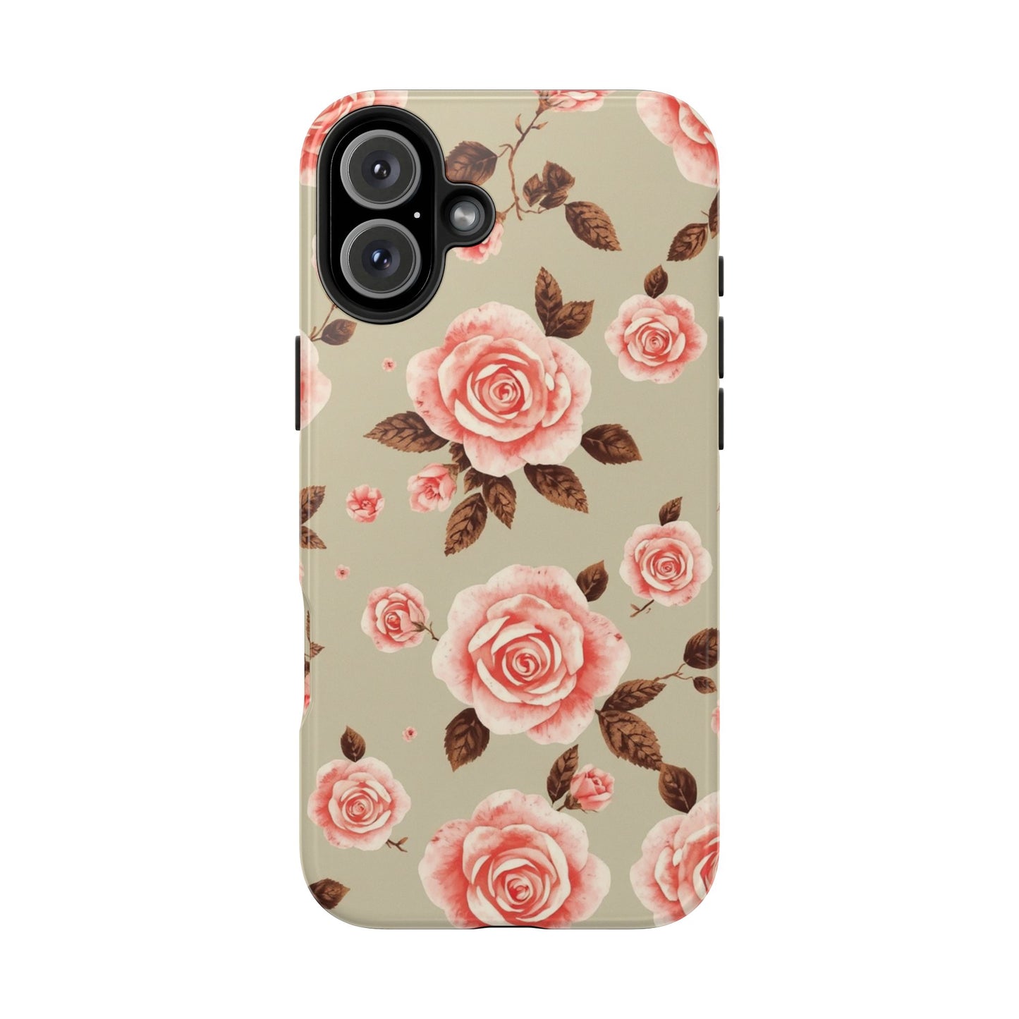 Elegant Floral Tough Phone Case for Stylish Protection - for iPhone