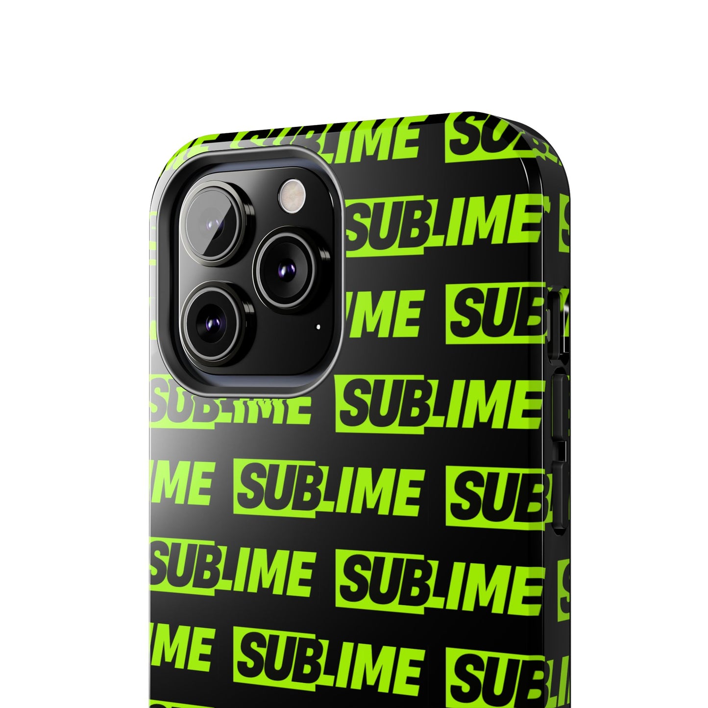 Sublime Text Pattern Tough Phone Case - Vibrant Protective Cover for iPhone