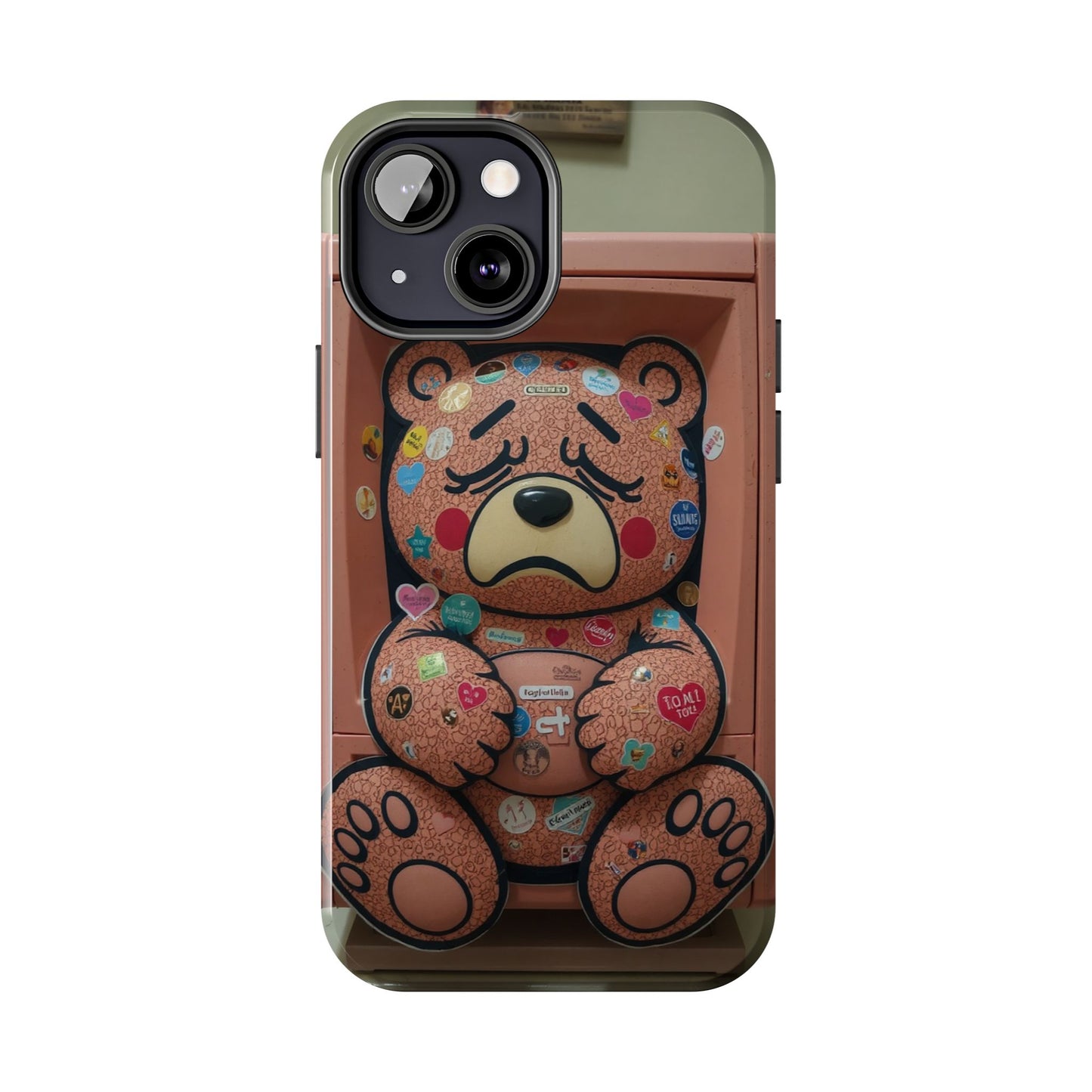 Cute Bear Tough Phone Case - Durable Protection with Fun Design