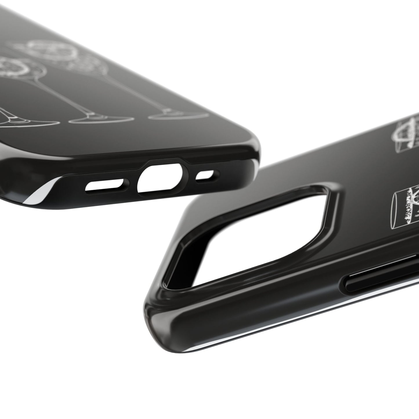 Stylish Tough Phone Cases with Citrus Glass Design, Protective Cases for Parties, Summer Events, and Everyday Use