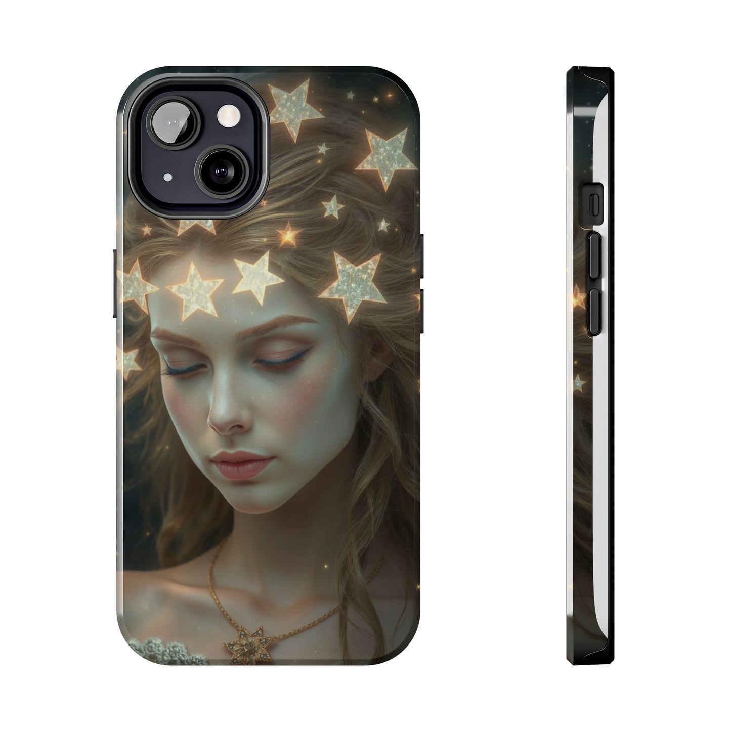 Celestial Dream Tough Phone Case - Artistic Starry Design for Style Enthusiasts