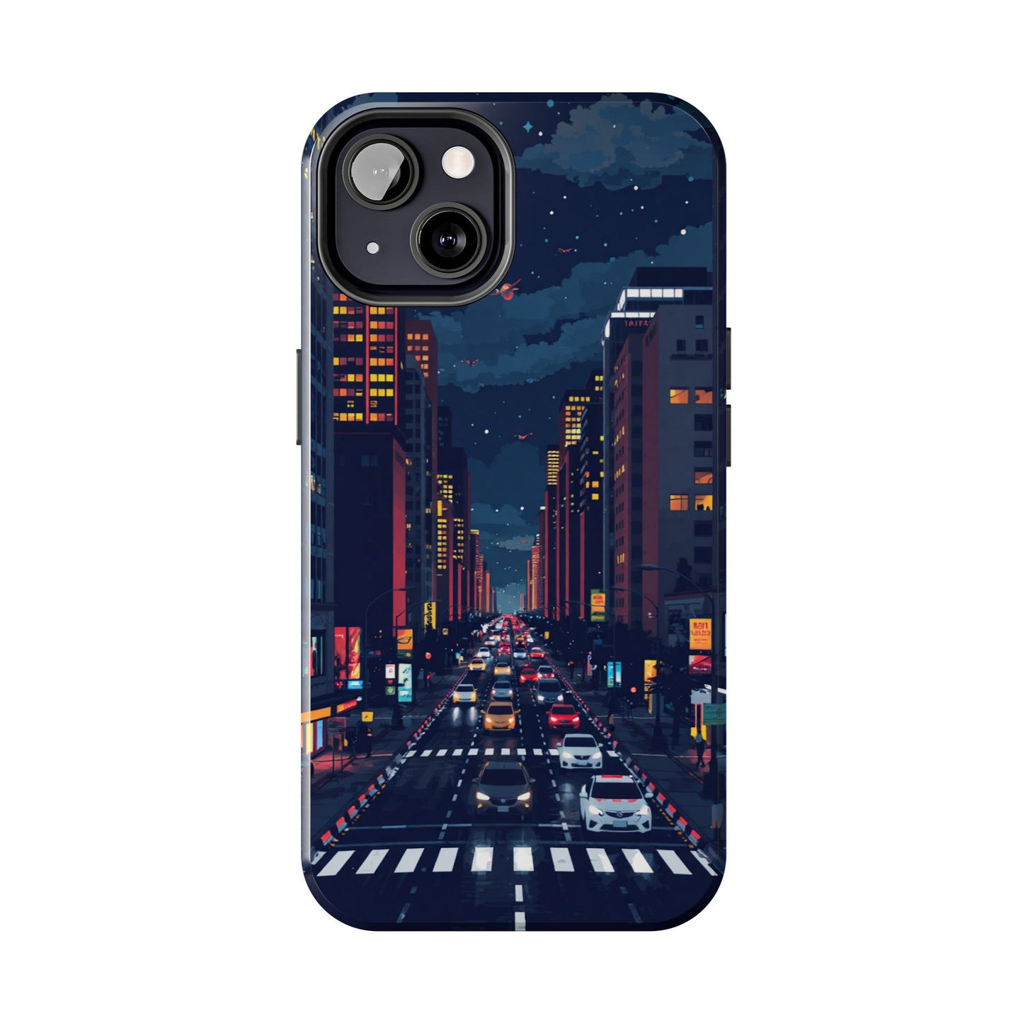 Urban Nightlife Tough Phone Case - Durable & Stylish Protection