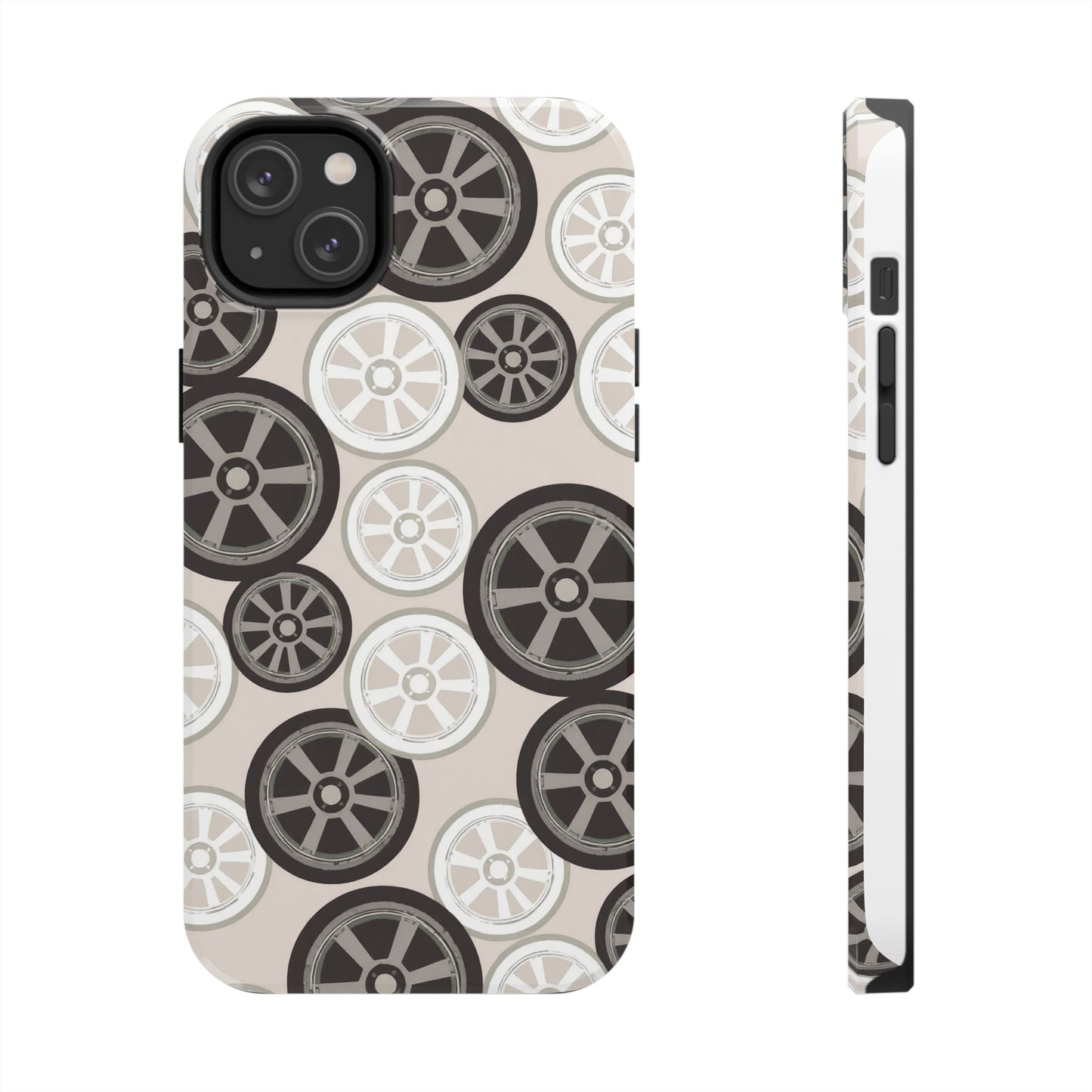 Racing Wheel Design Tough Phone Case – Durable Protection for Automotive Enthusiasts