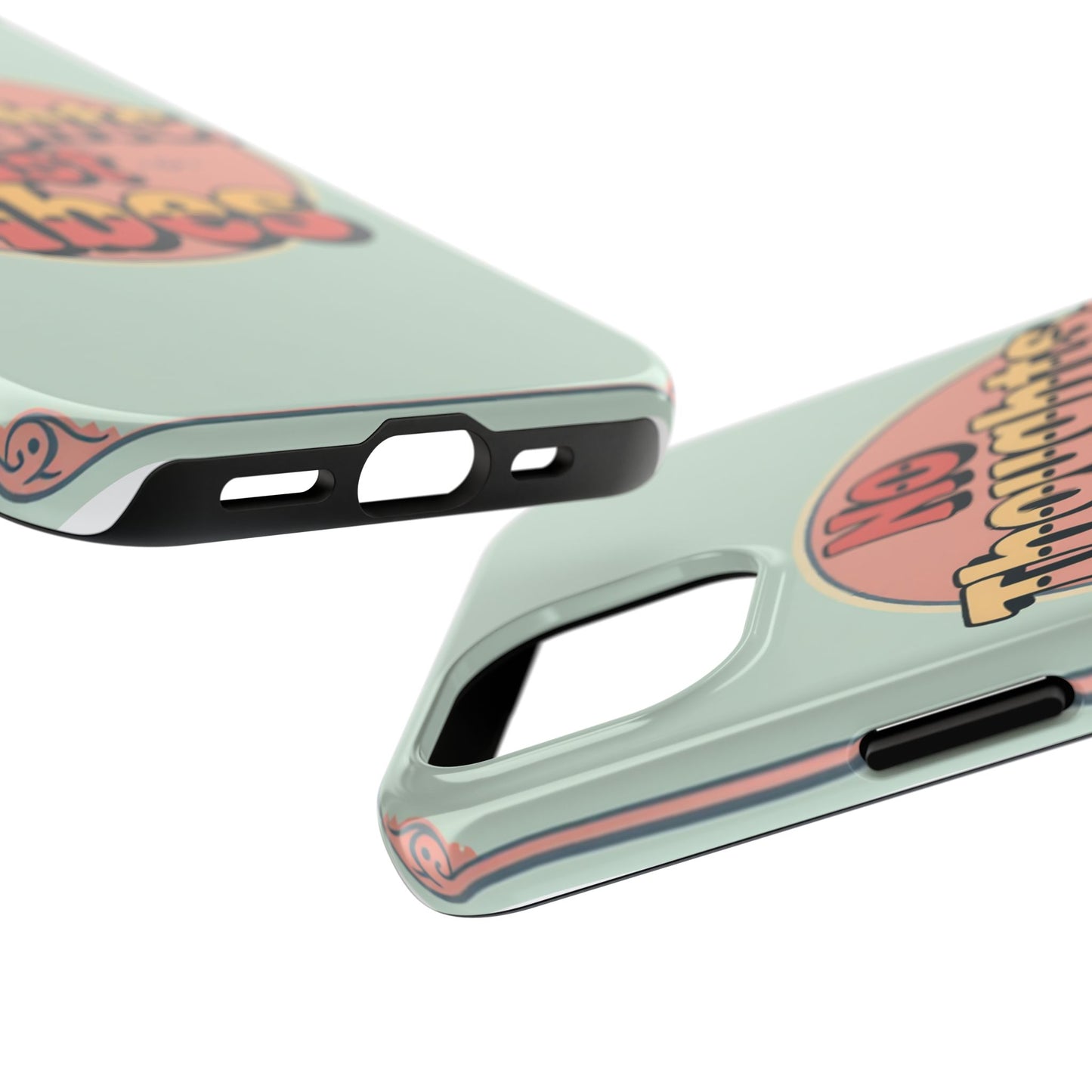 No Thoughts Just Vibes Phone Case - Fun Tough Phone Cover for Positive Energy