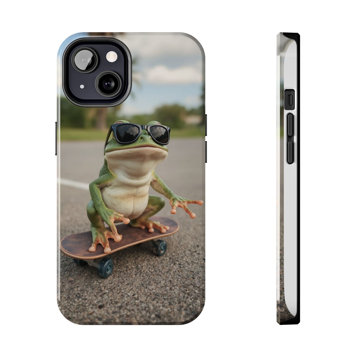 Cool Frog Skateboard Phone Case - Tough and Stylish Protection