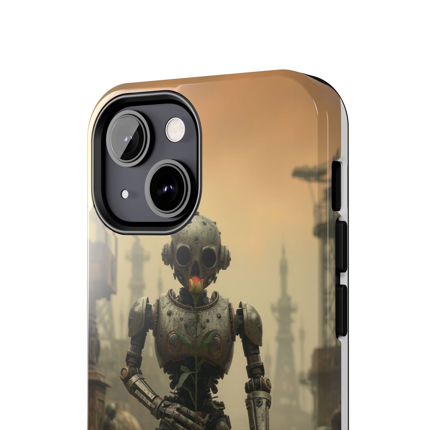Robotic Sentinel Tough Phone Case - Durable Protector for Sci-Fi Lovers