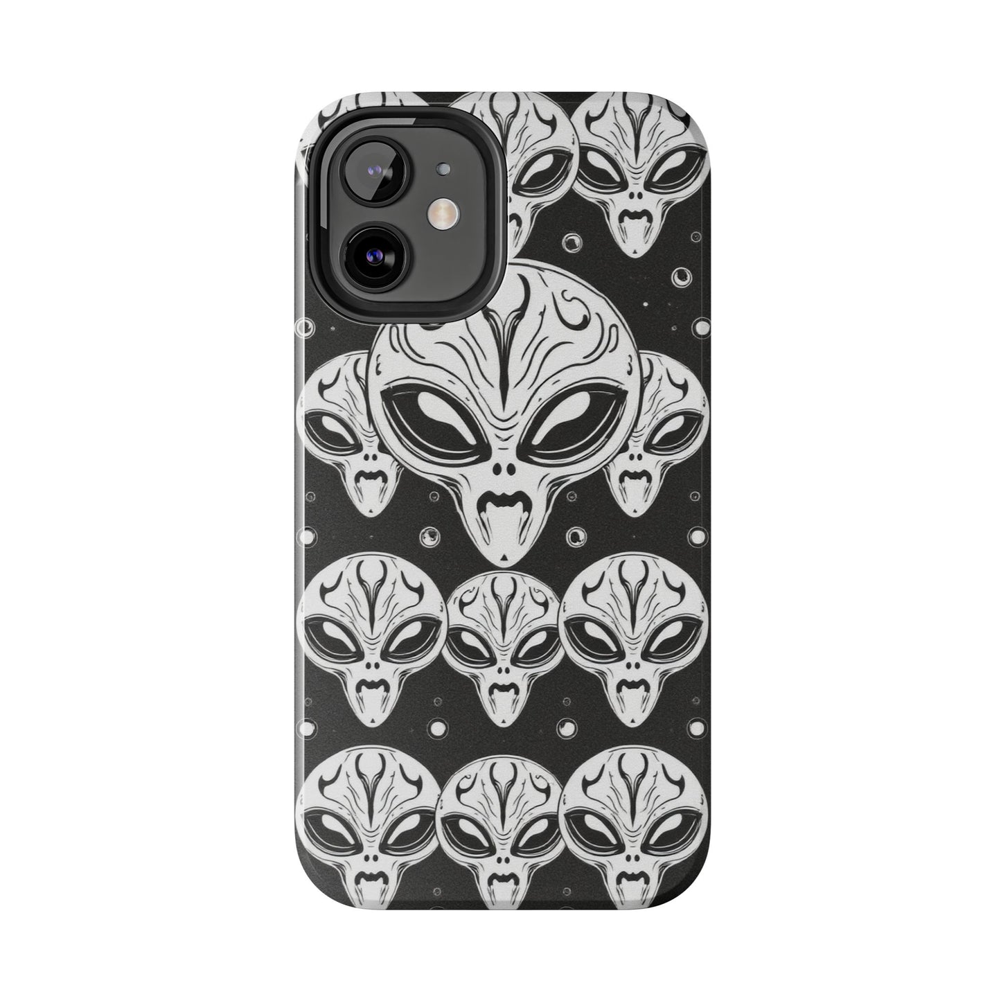 Alien Pattern Tough Phone Case - Durable Protection with Out-of-This-World Design