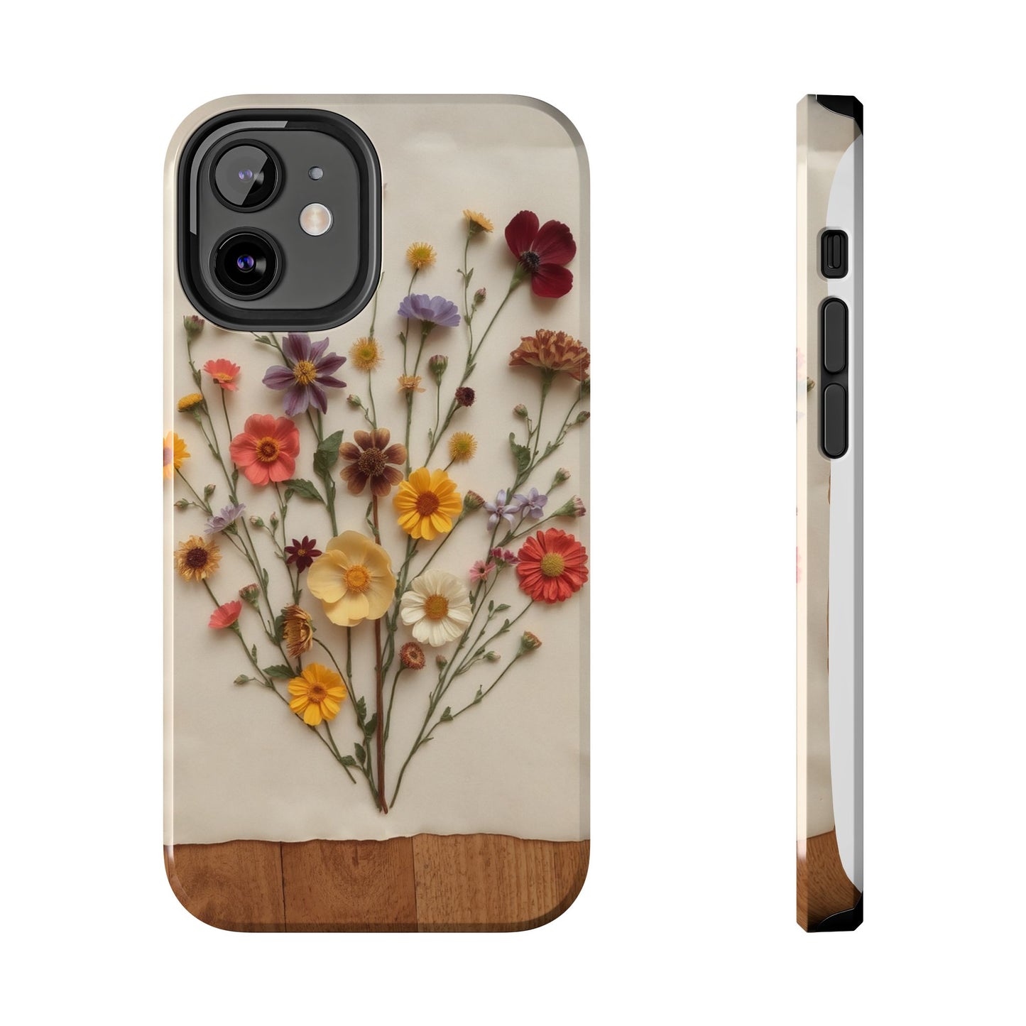 Floral Tough Phone Case - Durable Protection with Nature-Inspired Design