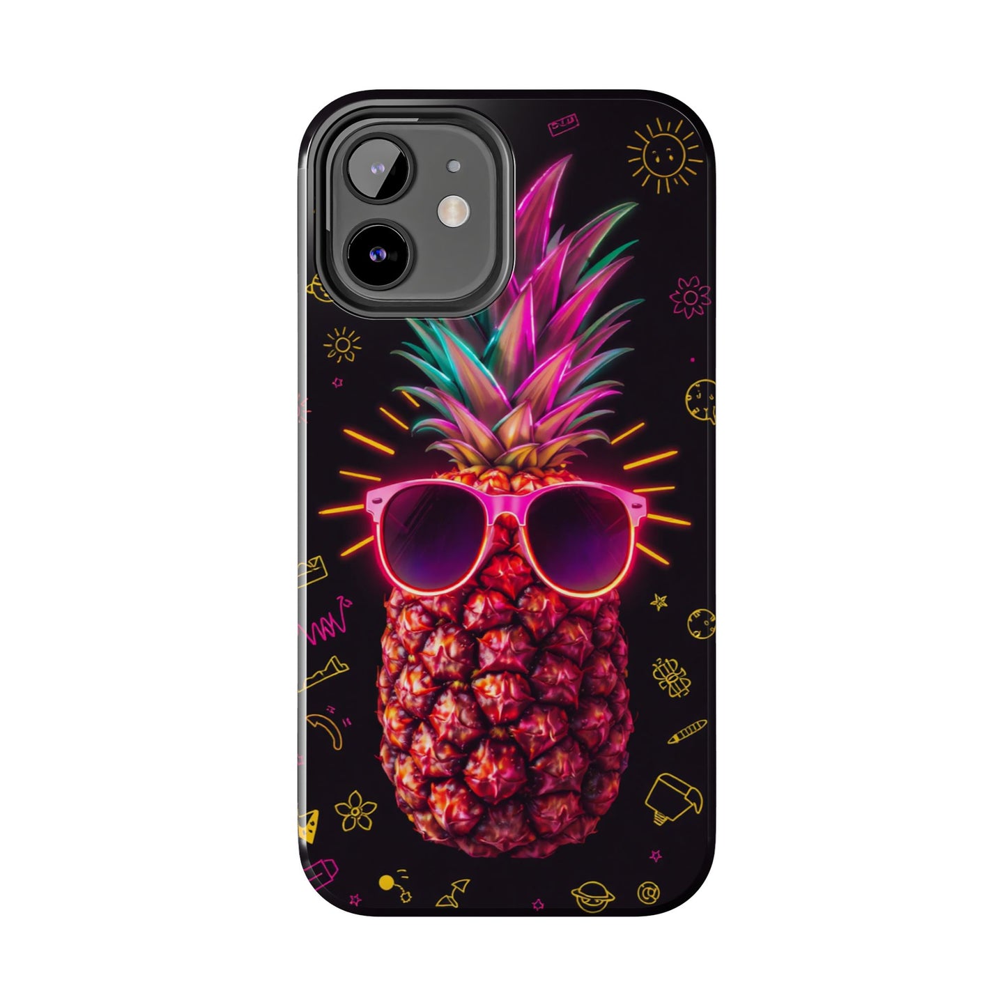 Tough Pineapple Phone Case - Cool, Vibrant Design Perfect for Summer Vibes