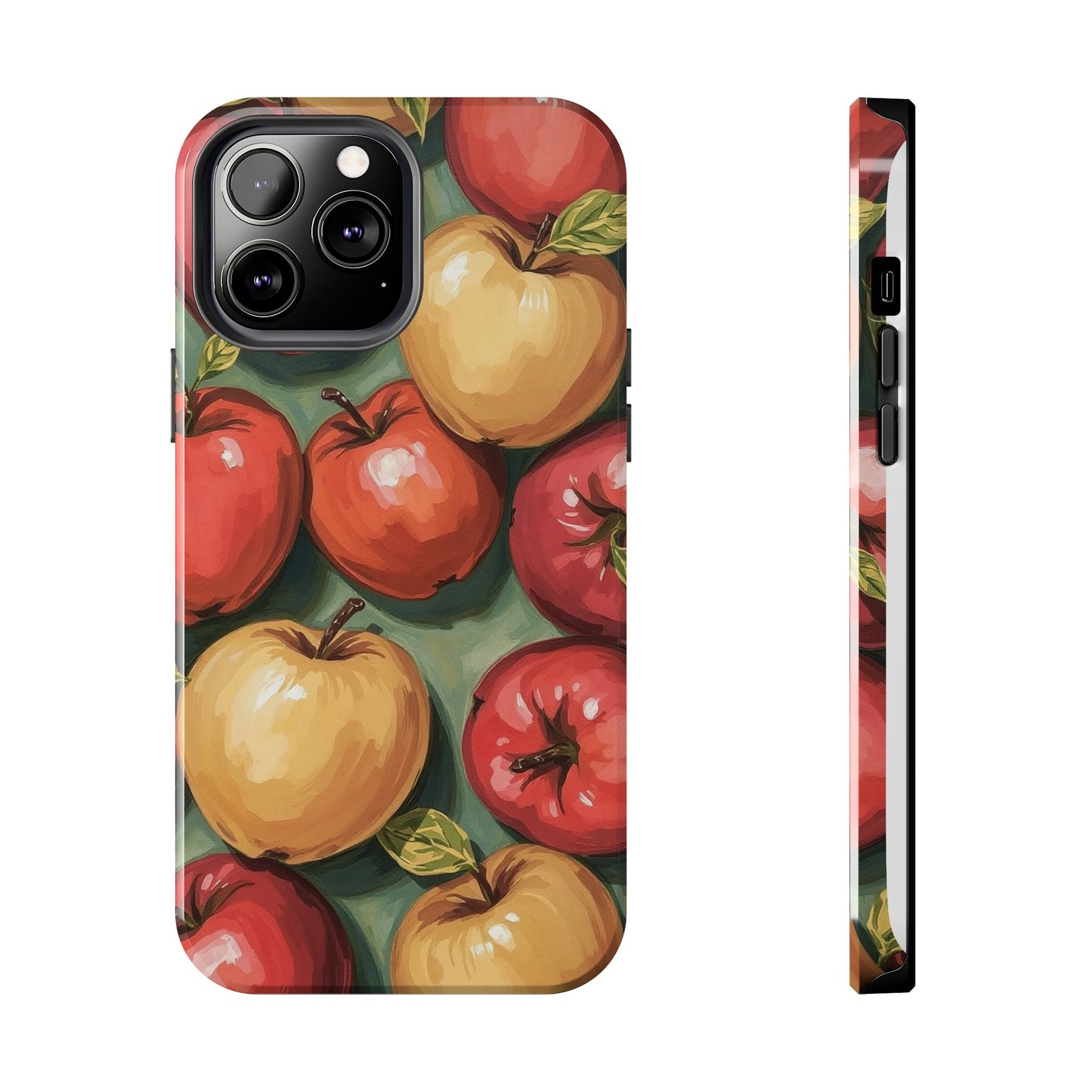 Colorful Painted Apples Art Tough Phone Case - Durable & Stylish Protection - for iPhone