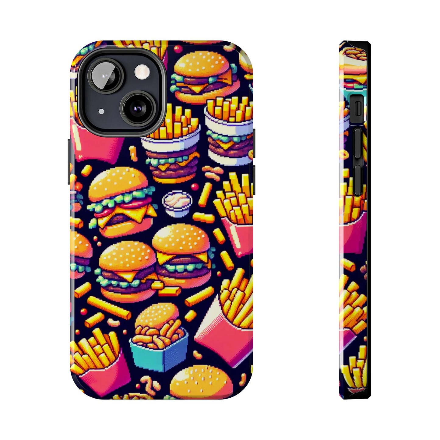Retro Fast Food Phone Case - Tough and Durable - for iPhone