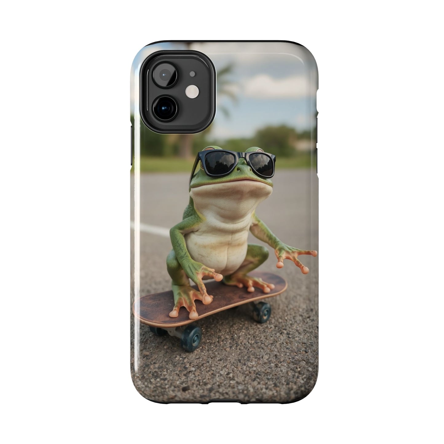 Cool Frog Skateboard Phone Case - Tough and Stylish Protection