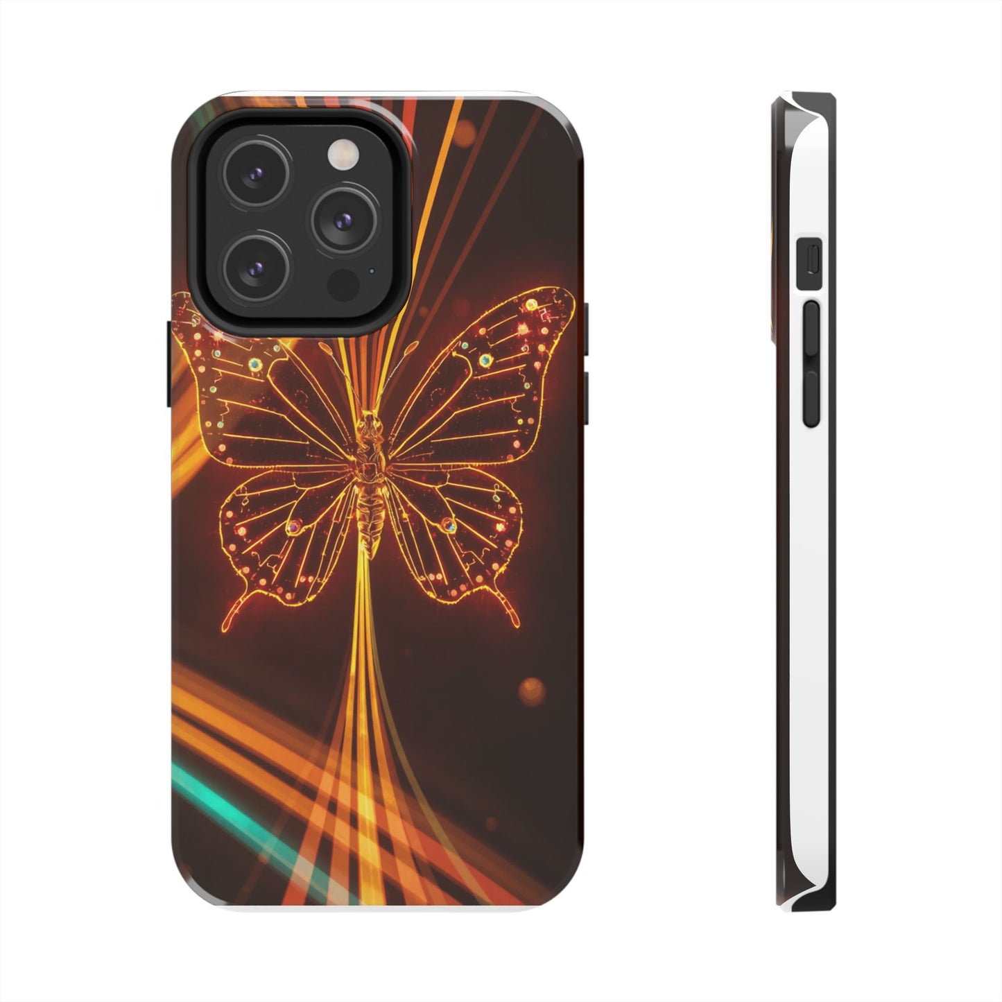 Elegant Butterfly Tough Phone Case - Stylish Protection for Nature Lovers