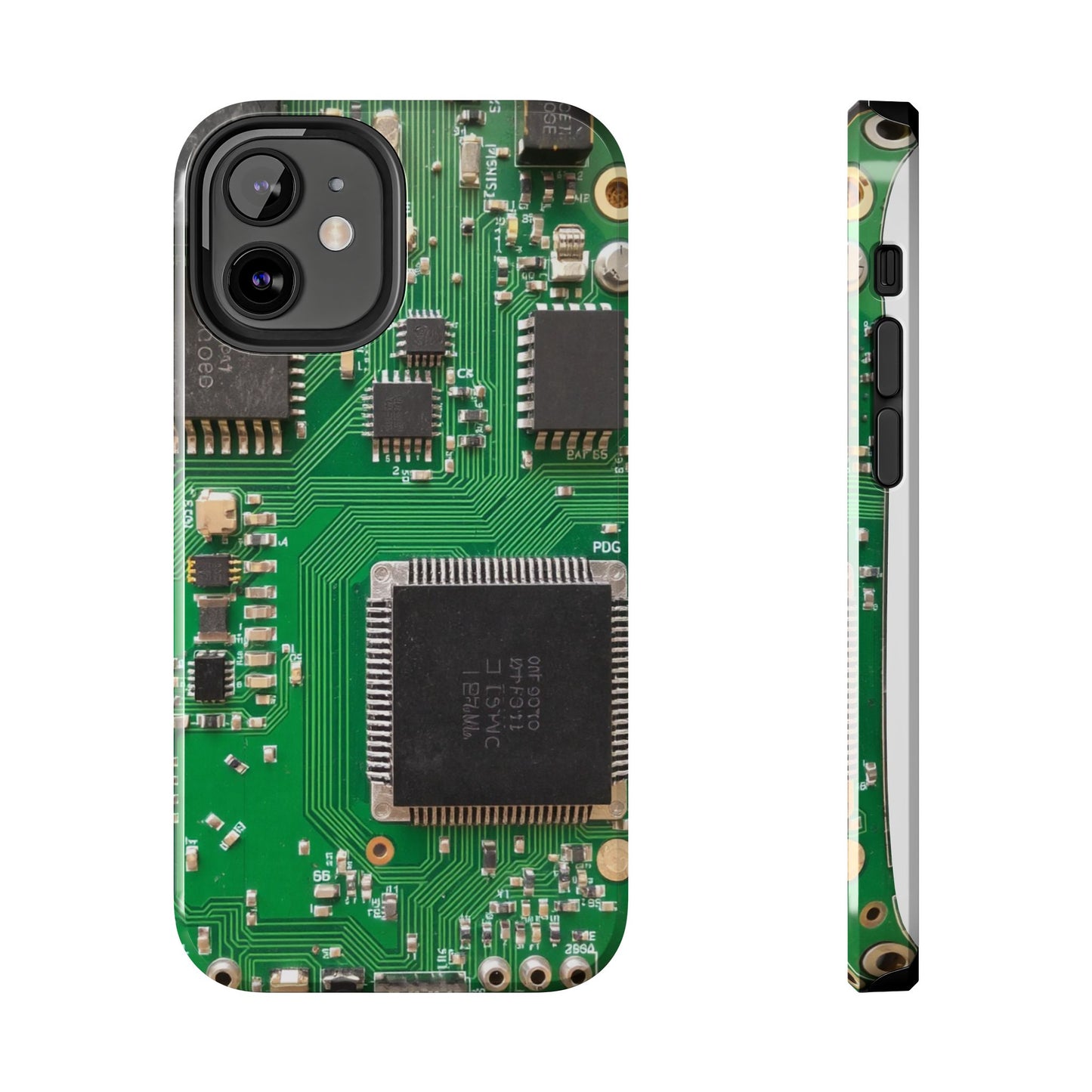 Circuit Board Tough Phone Case - Durable Tech Design