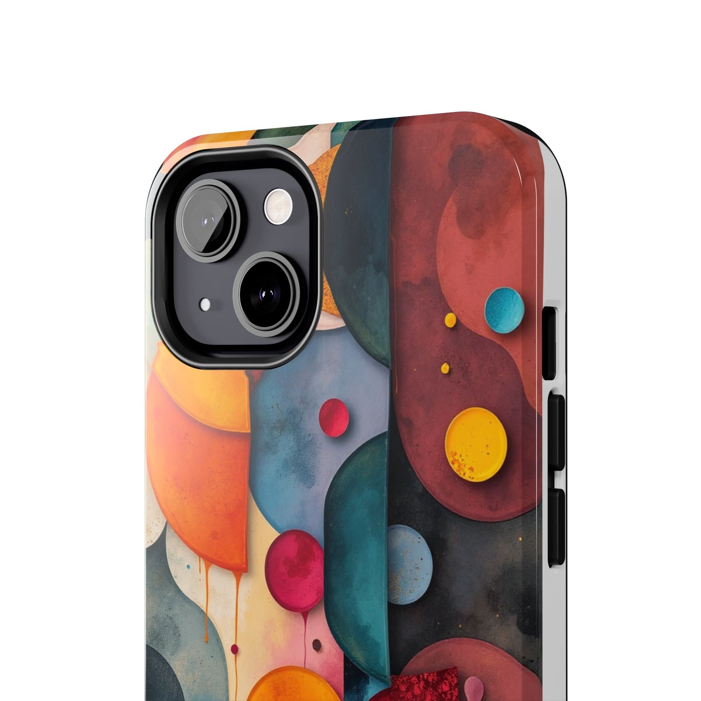 Artistic Tough Phone Cases - Colorful Abstract Design for Trendy Protection - for iPhone