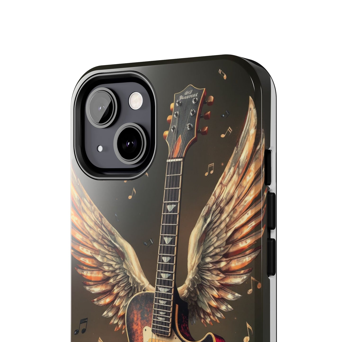 Inspirational Guitar Wing Phone Case - Tough Protection for Music Lovers