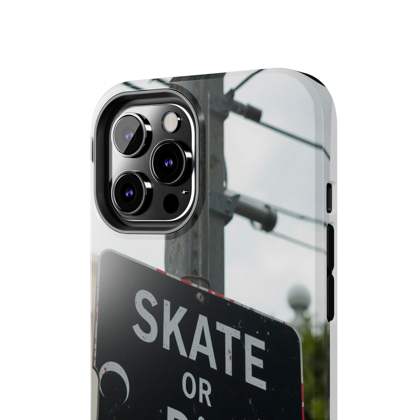Black Sign Skate or Die Design - Tough Phone Case for iPhone