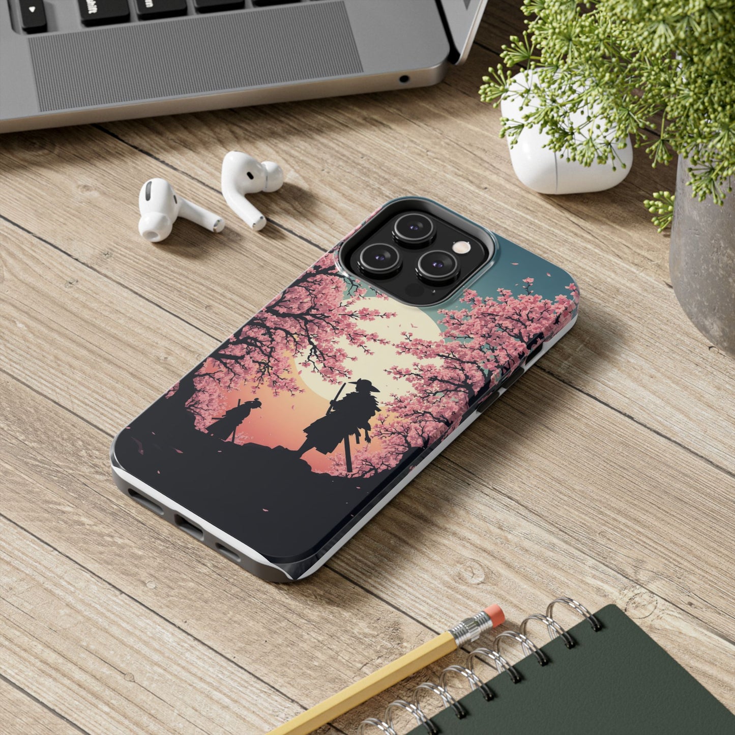 Cherry Blossom Samurai Tough Phone Case