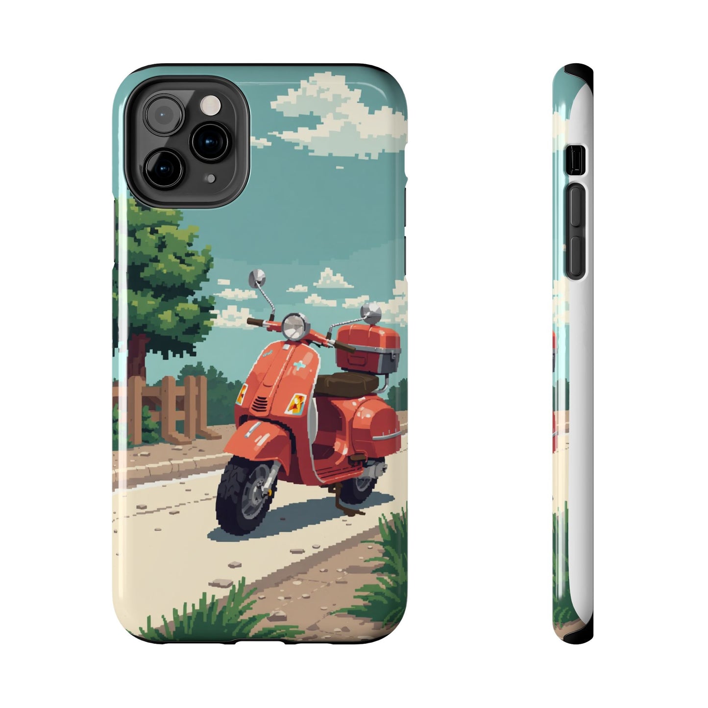 Retro Scooter Phone Case - Tough & Stylish Protection