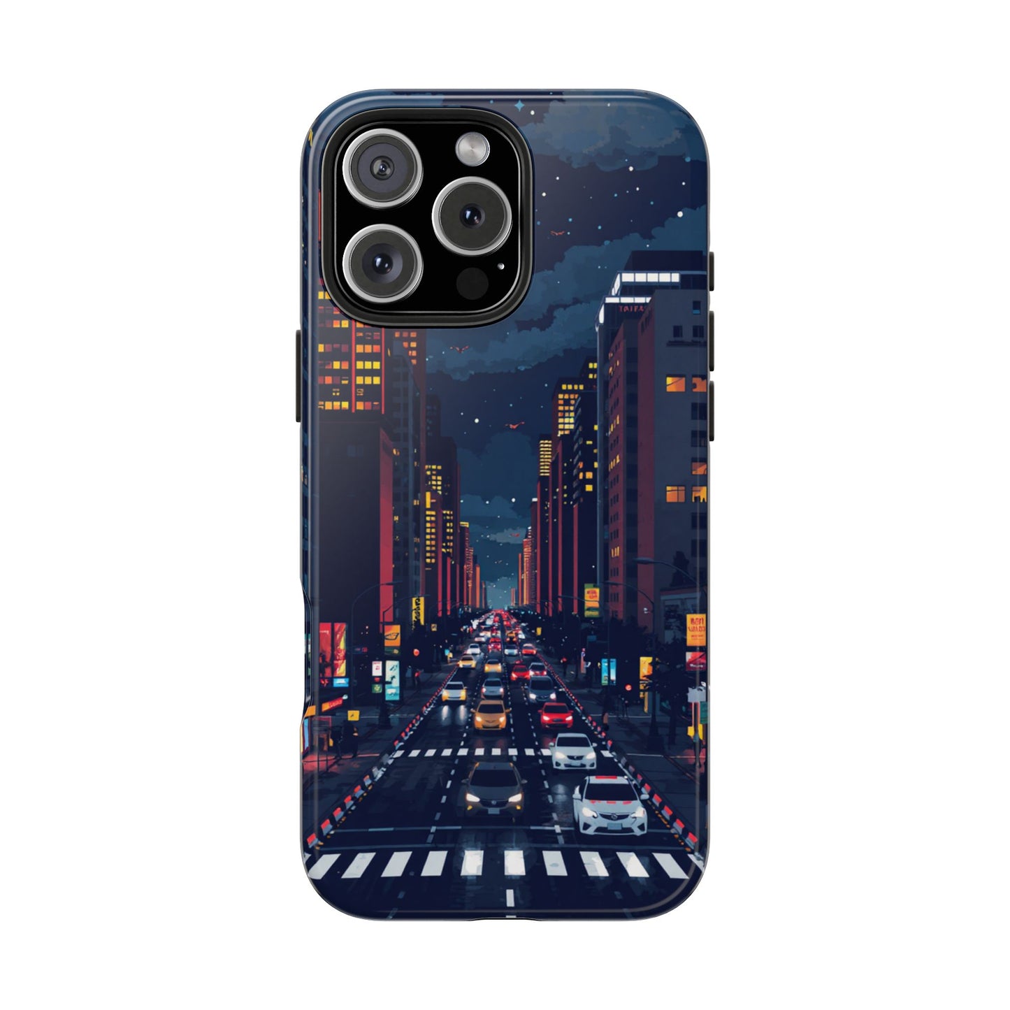 Urban Nightlife Tough Phone Case - Durable & Stylish Protection