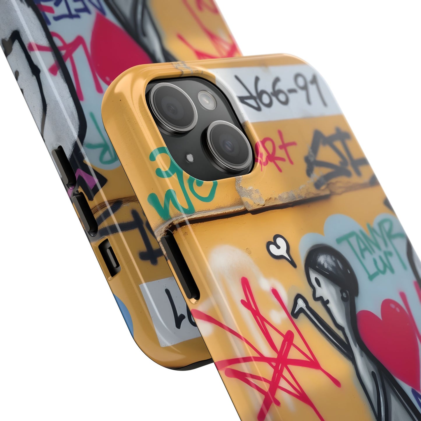Urban Cupid Graffiti Tough Phone Case - Durable Protection with Street Art Vibe - for iPhone