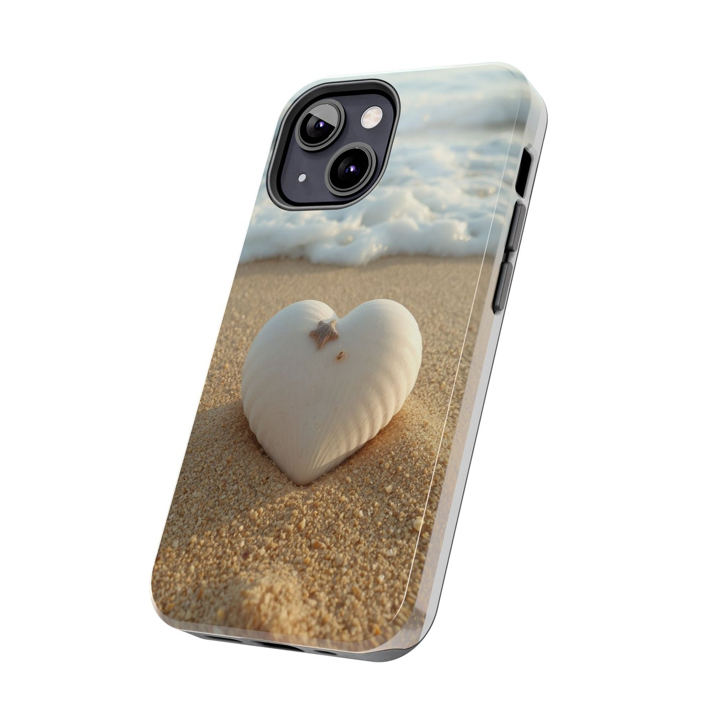 Heart Seashell Tough Phone Case for iPhone