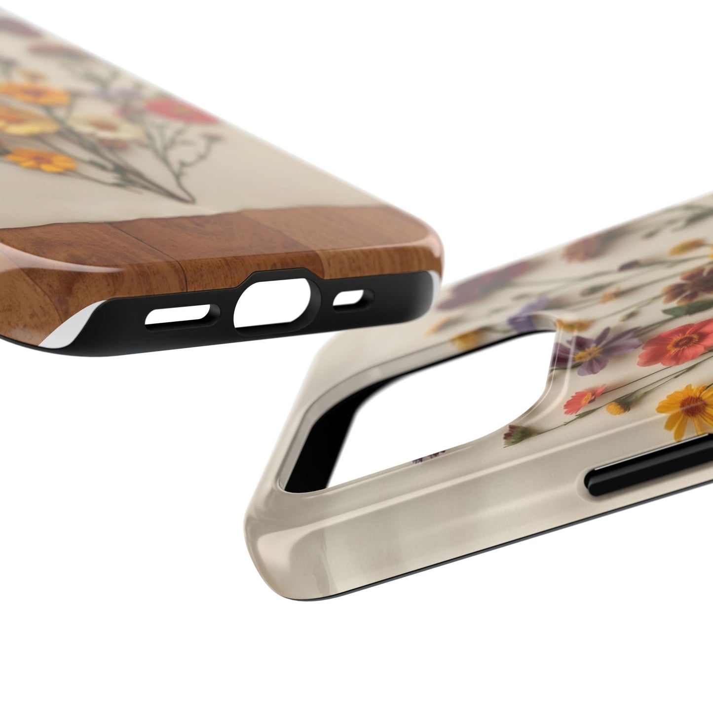 Floral Tough Phone Case - Durable Protection with Nature-Inspired Design