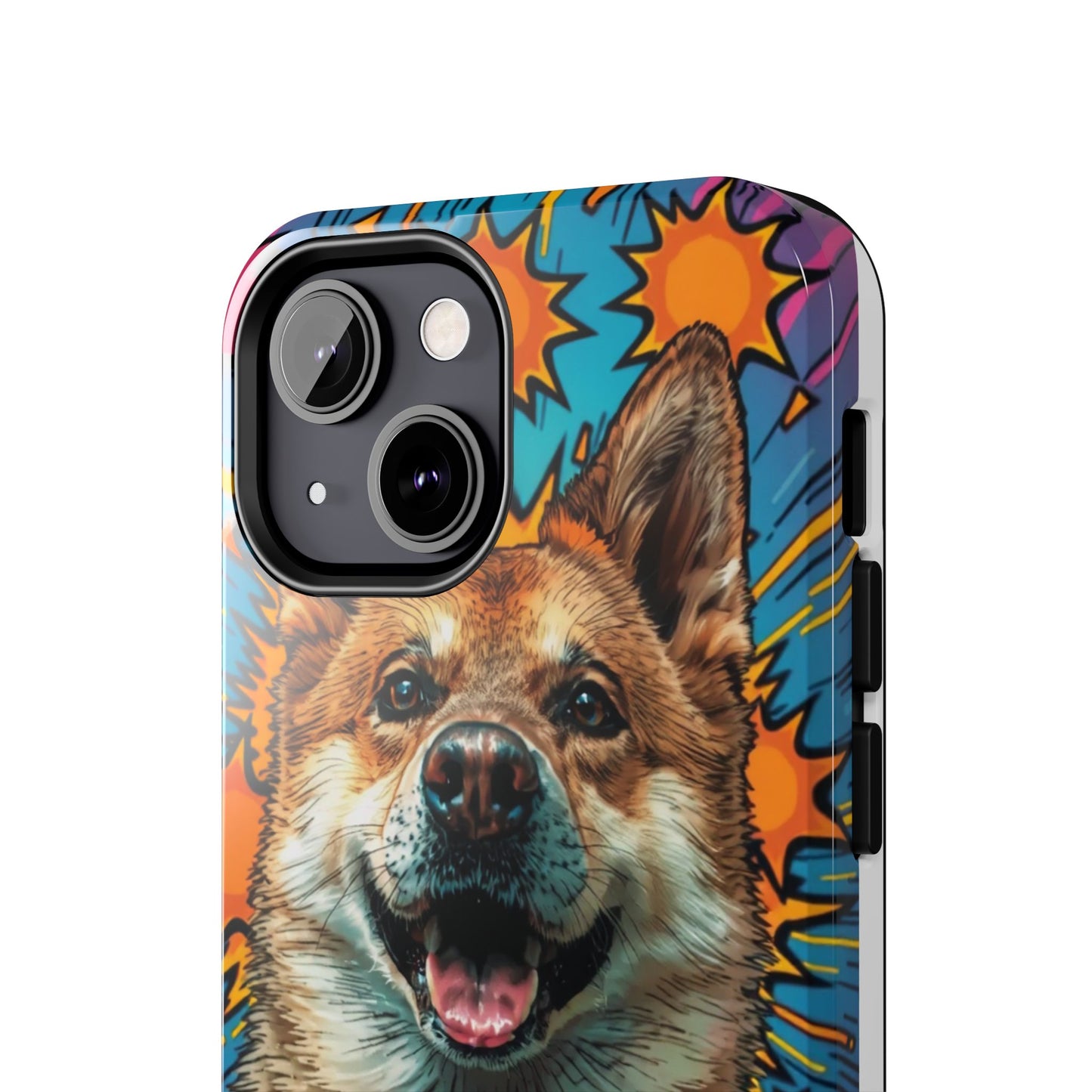 Vibrant Corgi Tough Phone Case - Fun Design for Pet Lovers
