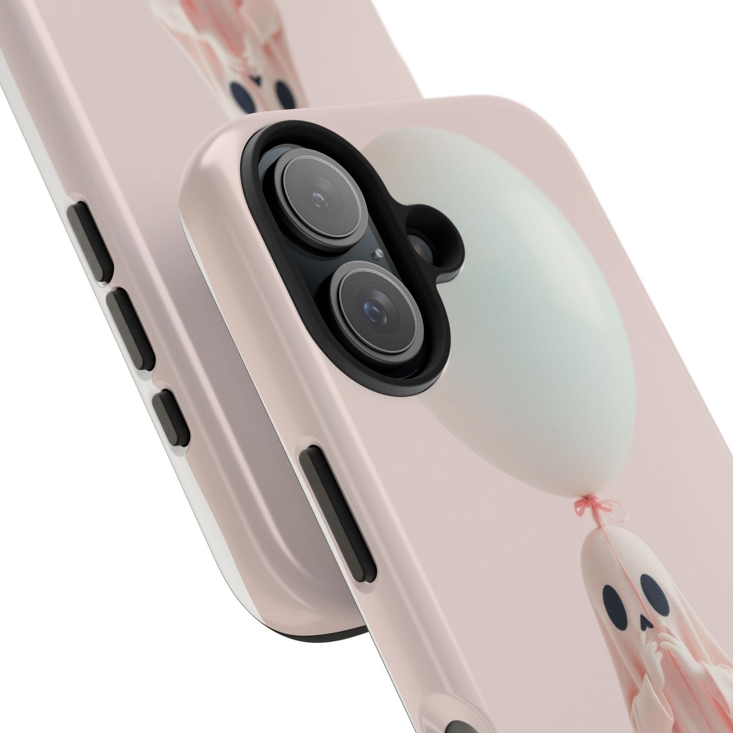 Cute Ghost Phone Case with Balloon - Tough Protection for Spooky Vibes