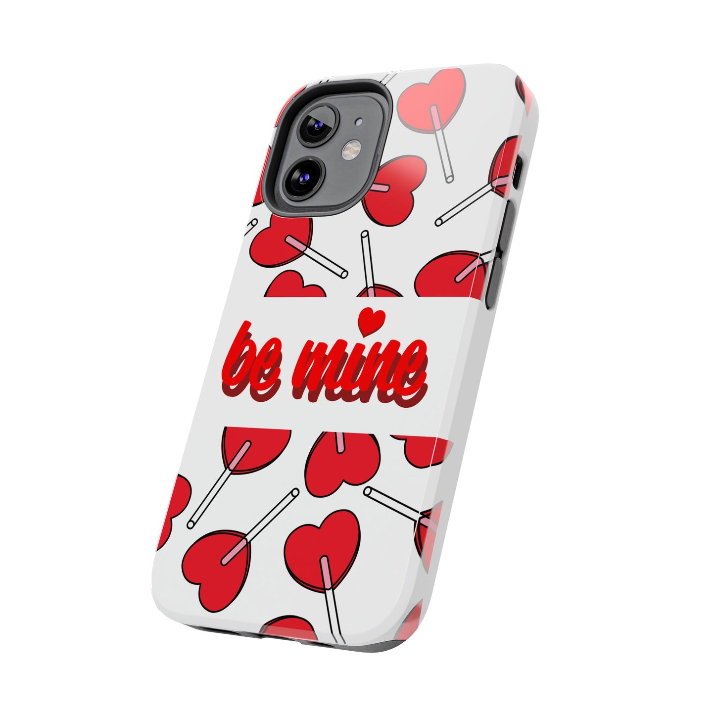 Be Mine Heart Pattern Tough Phone Case - Love Gift - for iPhone