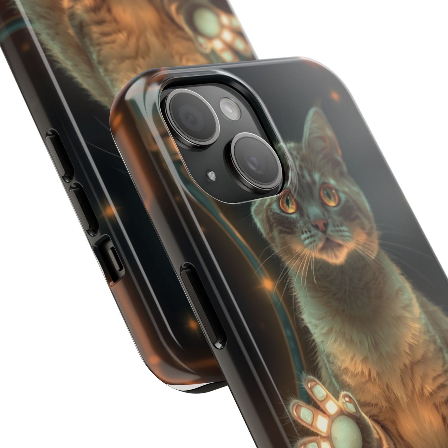 Whimsical Cat Phone Case | Tough Phone Cases for Cat Lovers, Pet Accessories, Gift for Cat Owners, Cute Phone Cover, Personalized Tech
