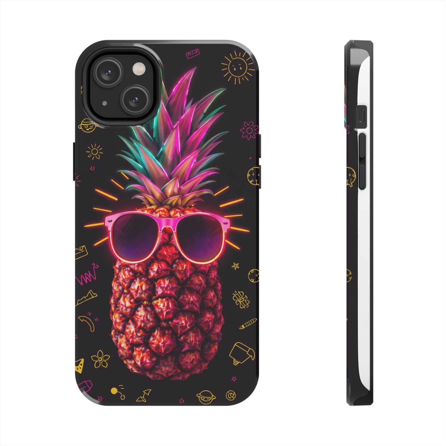 Tough Pineapple Phone Case - Cool, Vibrant Design Perfect for Summer Vibes