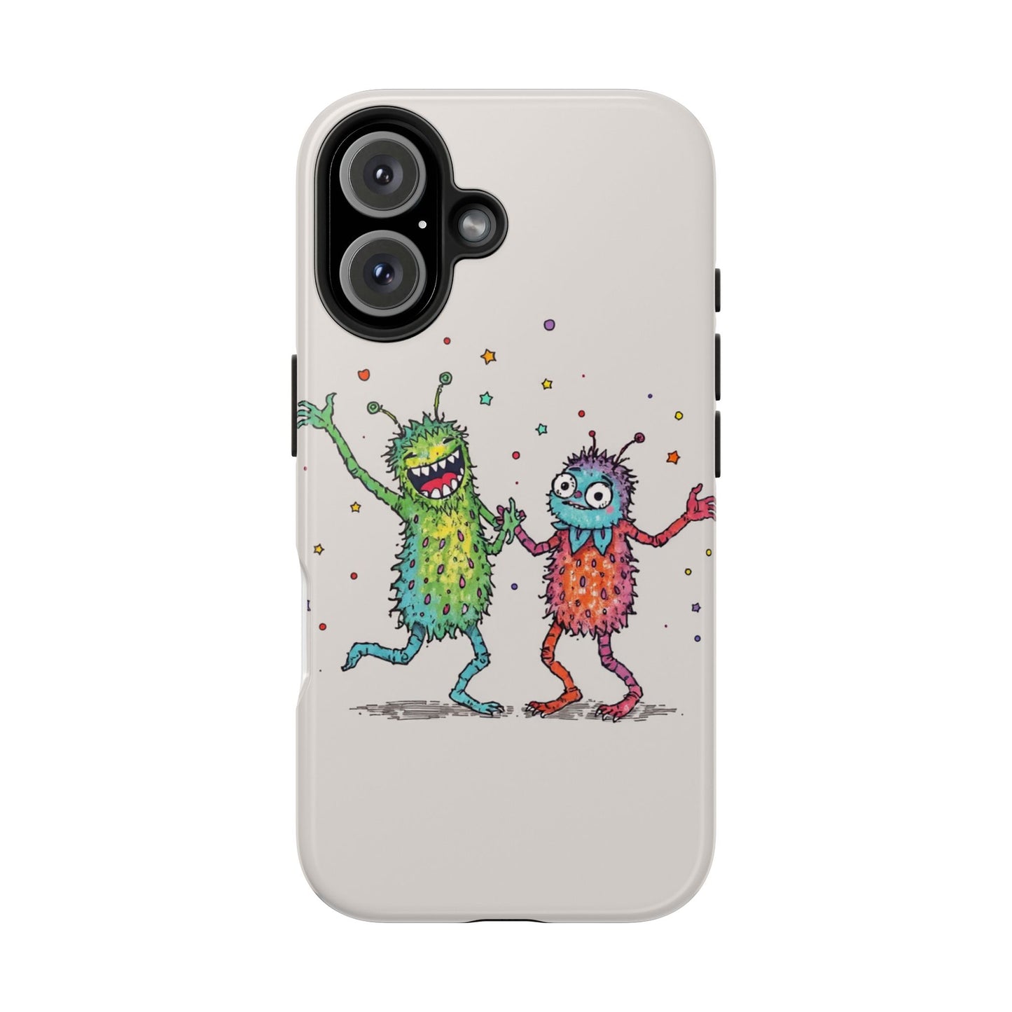 Colorful Monster Tough Phone Case - Fun and Playful Design
