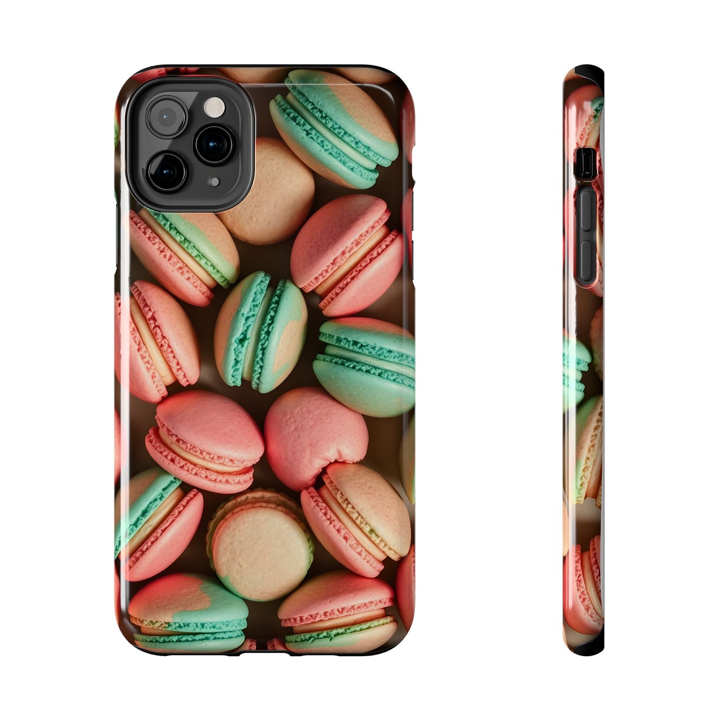 Colorful Tasty Macarons Tough Phone Case - Durable Protection with Sweet Aesthetic - for iPhone
