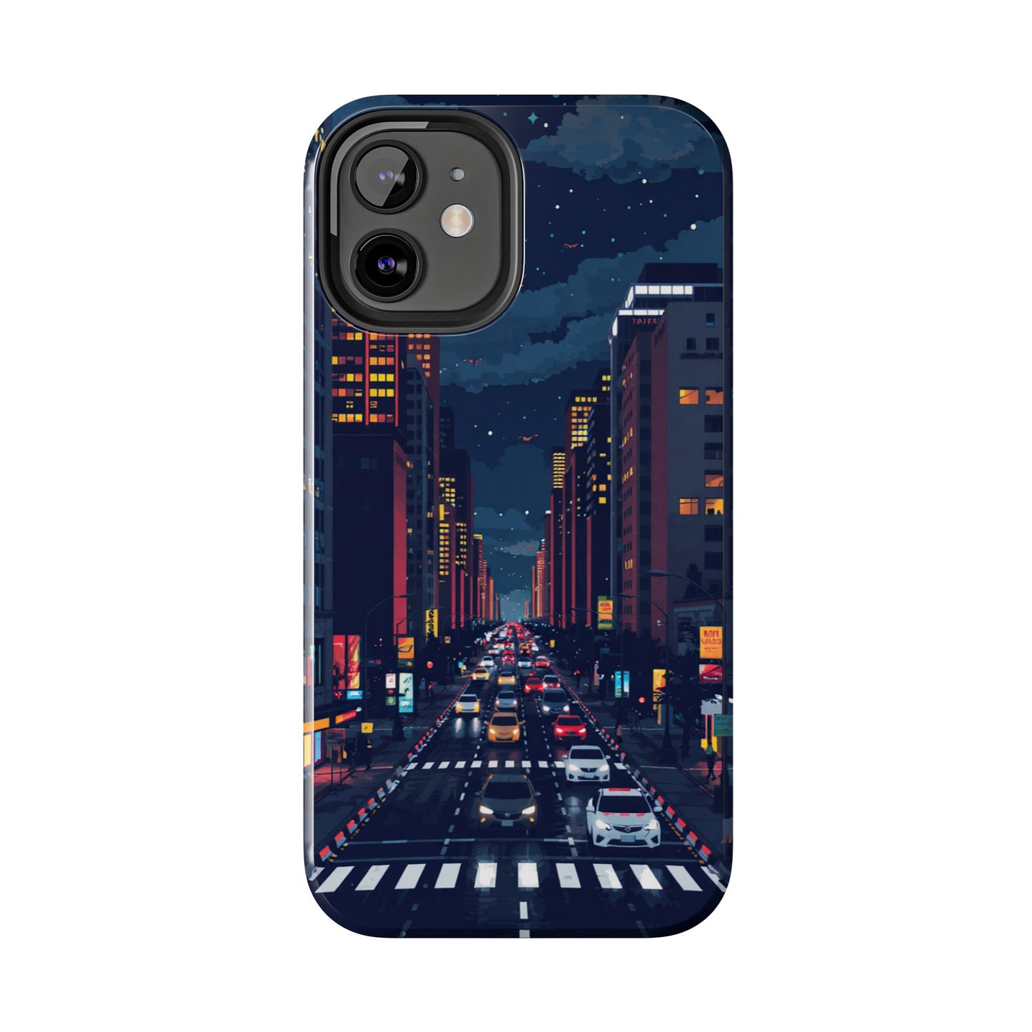Urban Nightlife Tough Phone Case - Durable & Stylish Protection