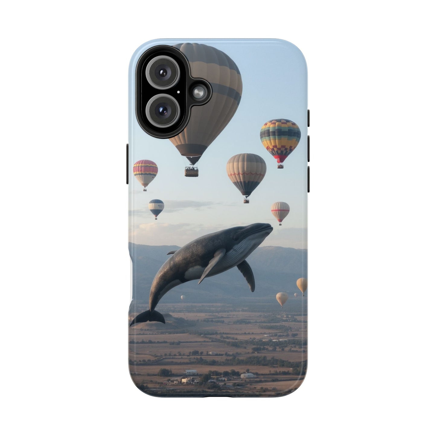 Whale Hot Air Balloon Tough Phone Case - Adventure & Nature Lovers