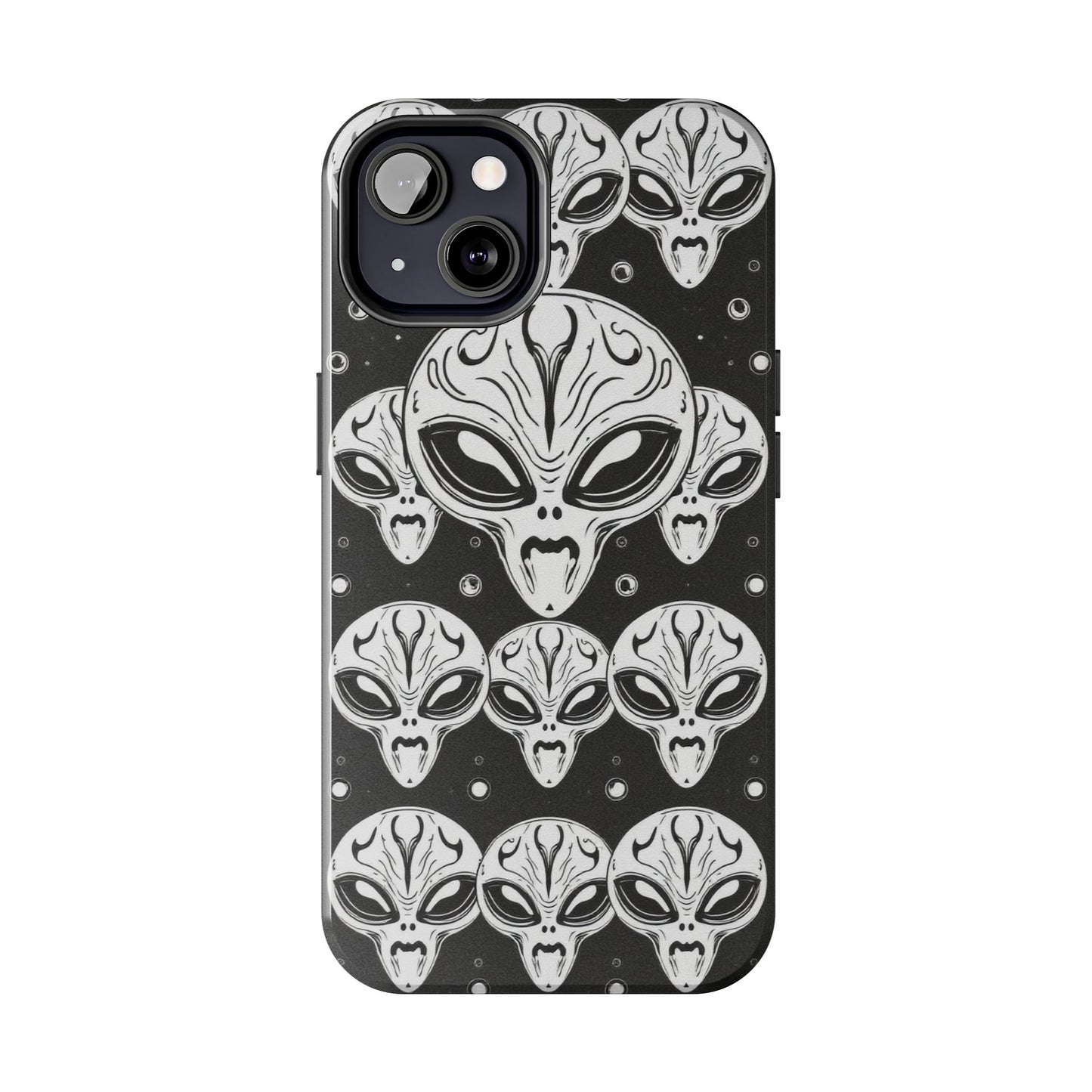 Alien Pattern Tough Phone Case - Durable Protection with Out-of-This-World Design