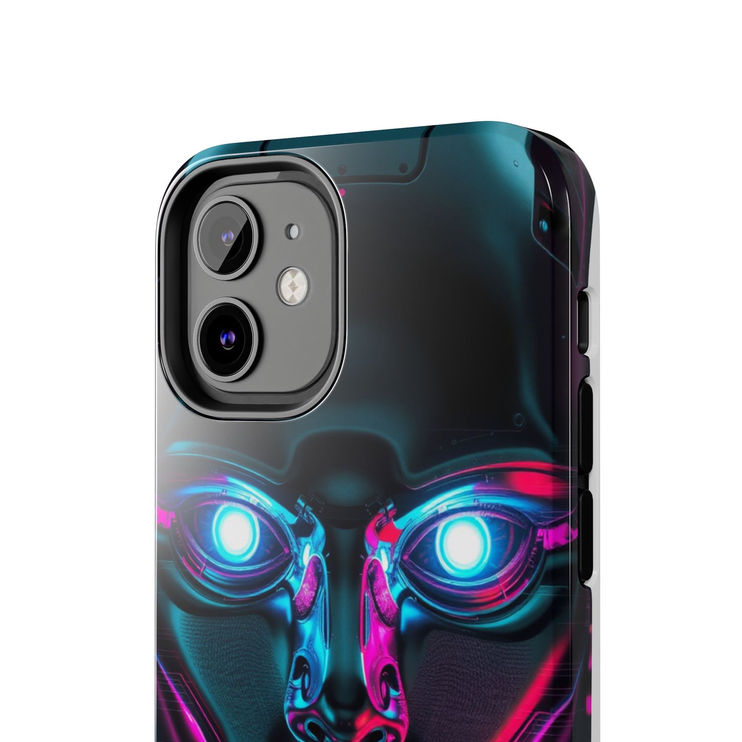 Futuristic Phone Case, Tough Phone Cover, Cyberpunk Style, Robot Design, Gift for Tech Lovers, Unique Phone Accessories