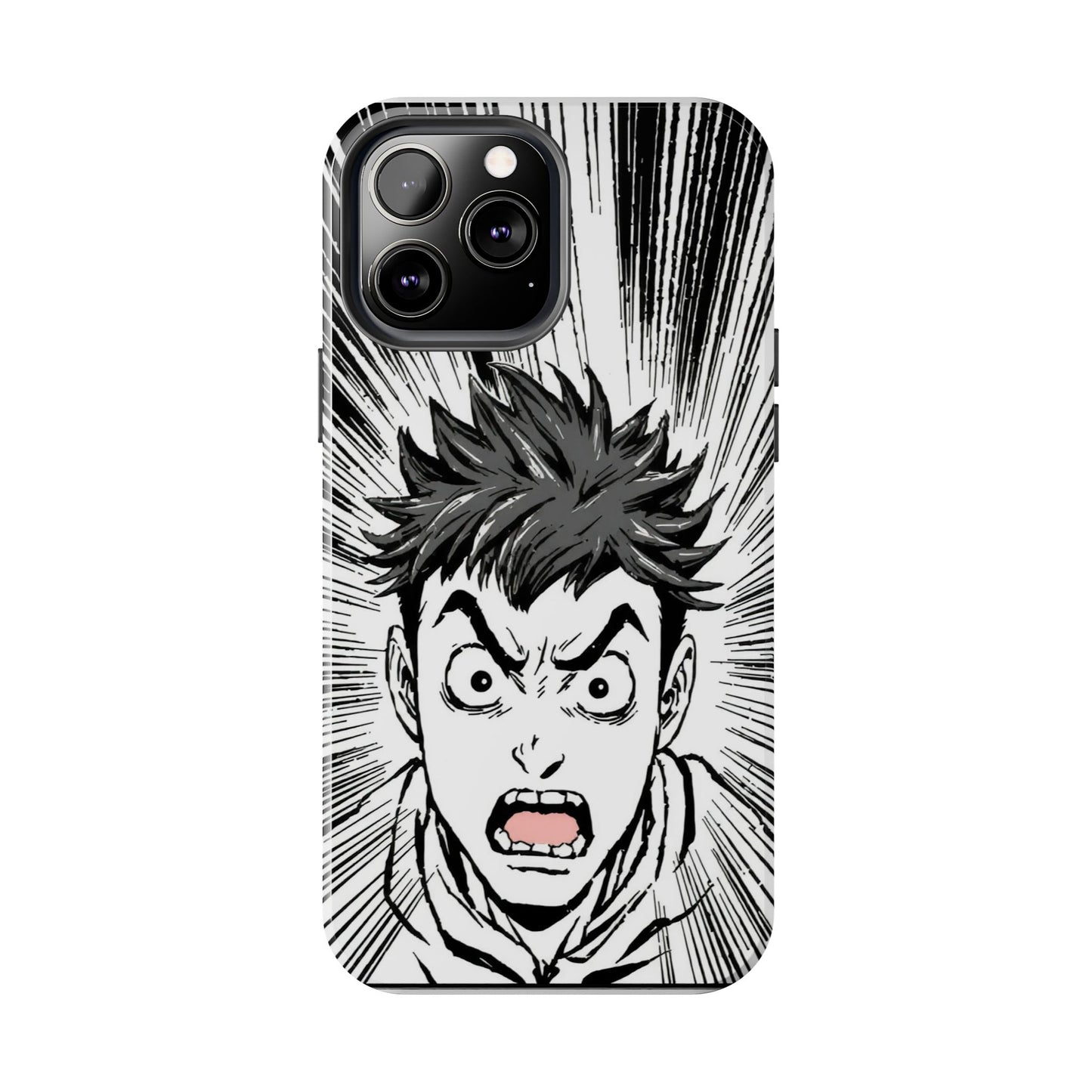 Intense Graphic Phone Case - Tough Design for Anime Fans