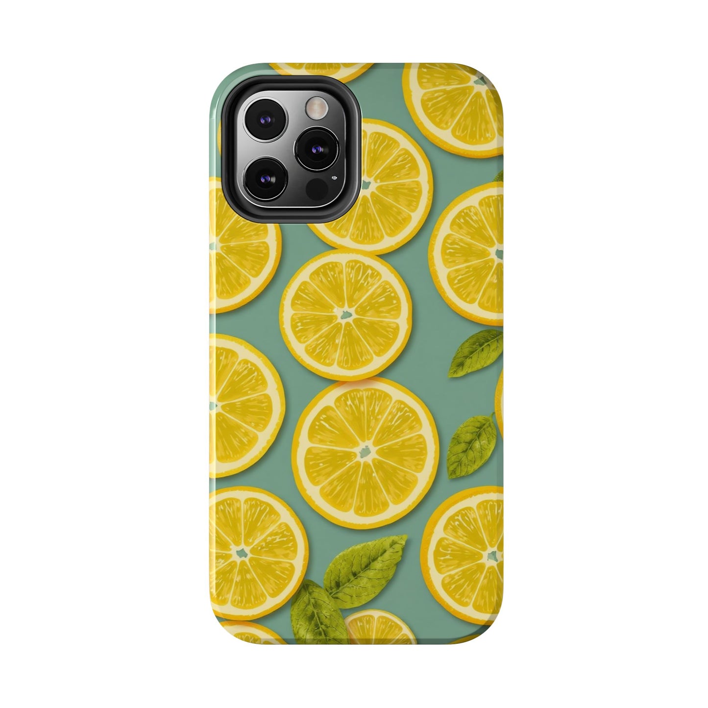 Tough Lemon Pattern Phone Case - Vibrant Citrus Design for Summer Vibes - for iPhone