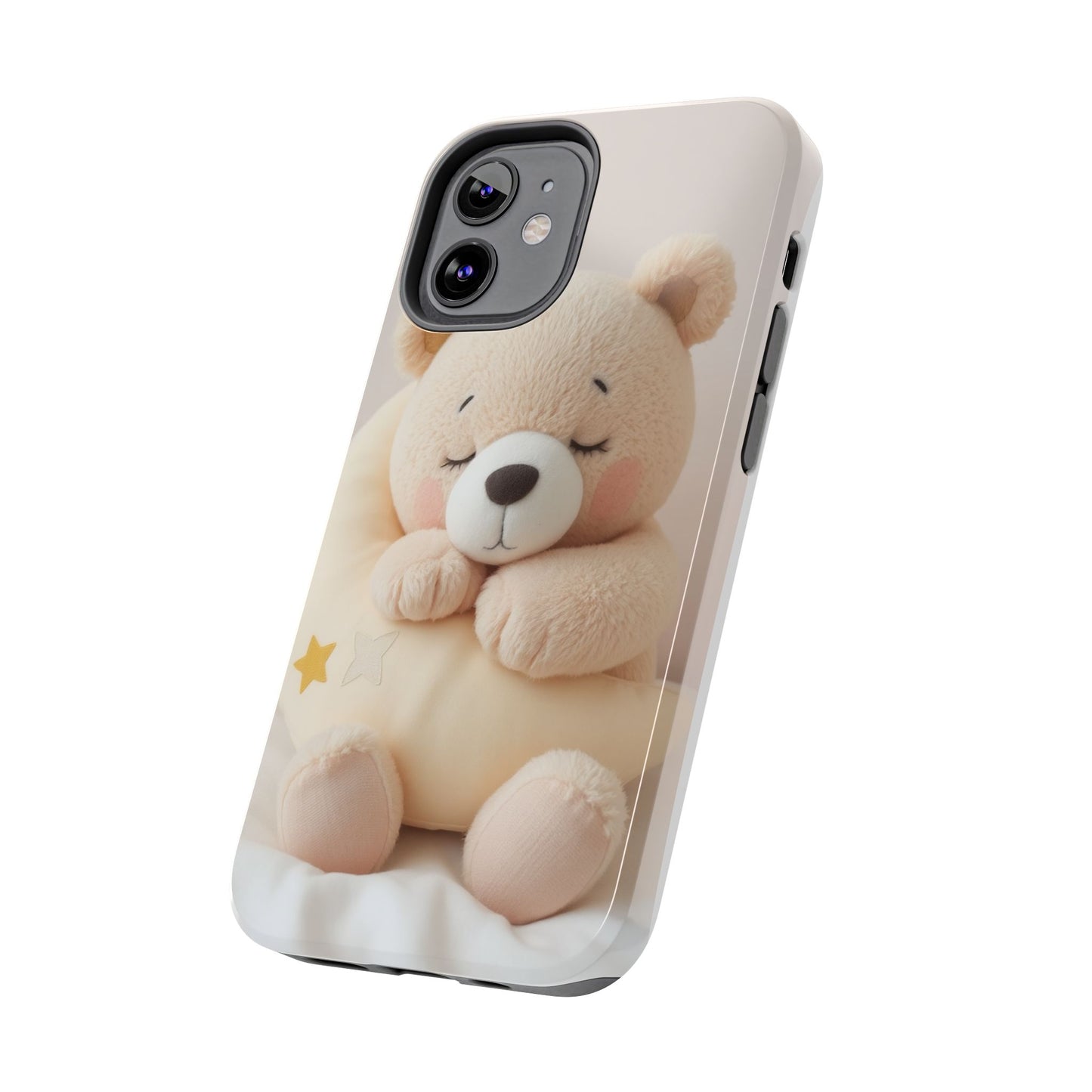 Cute Bear Tough Phone Case - Adorable Baby Animal Design for Kids & Adults