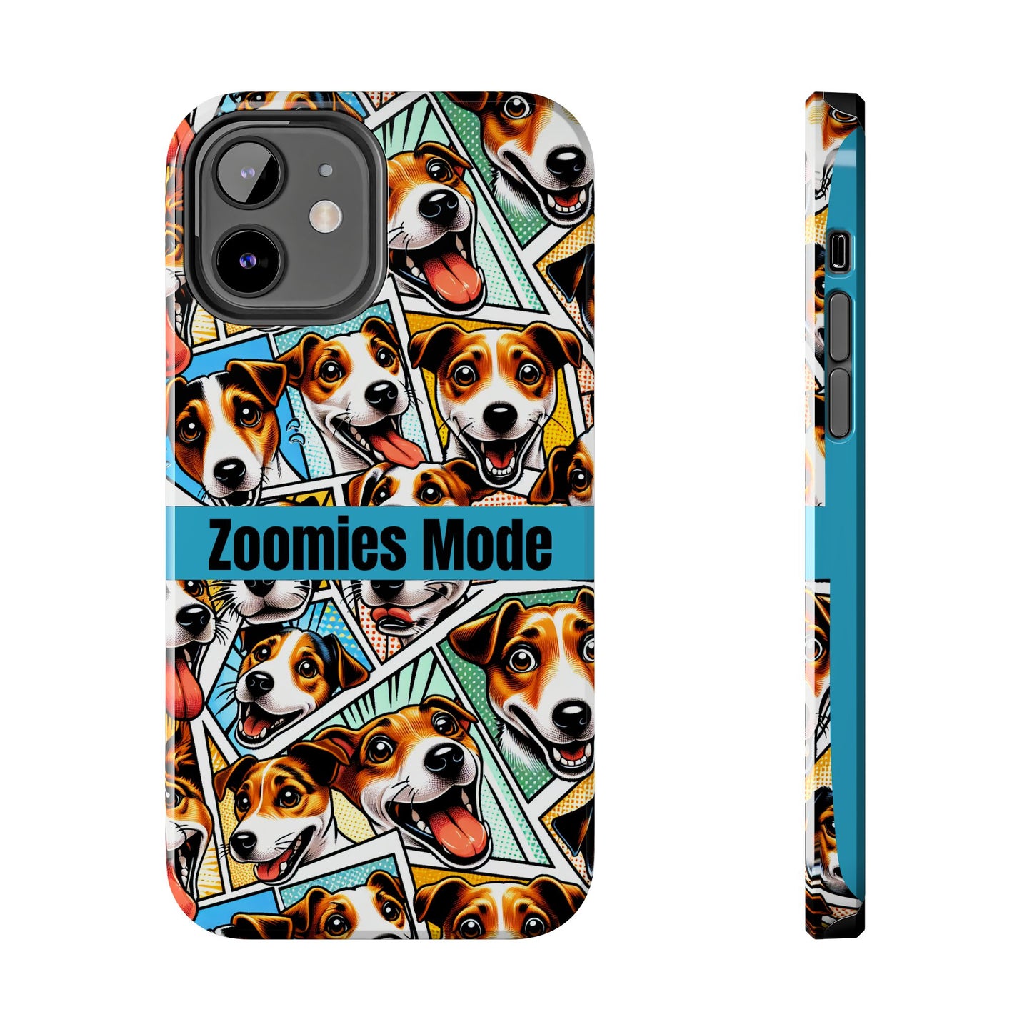 Zoomies Mode Jack Russell Tough Phone Case - Fun Dog Design Case for iPhone