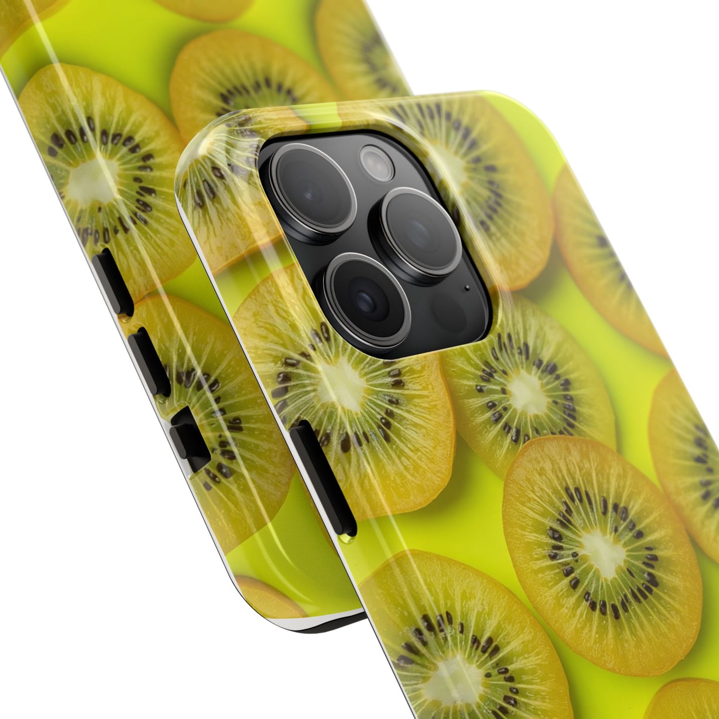 Vibrant Kiwi Tough Phone Case - Bright Yellow Design for Fruit Lovers